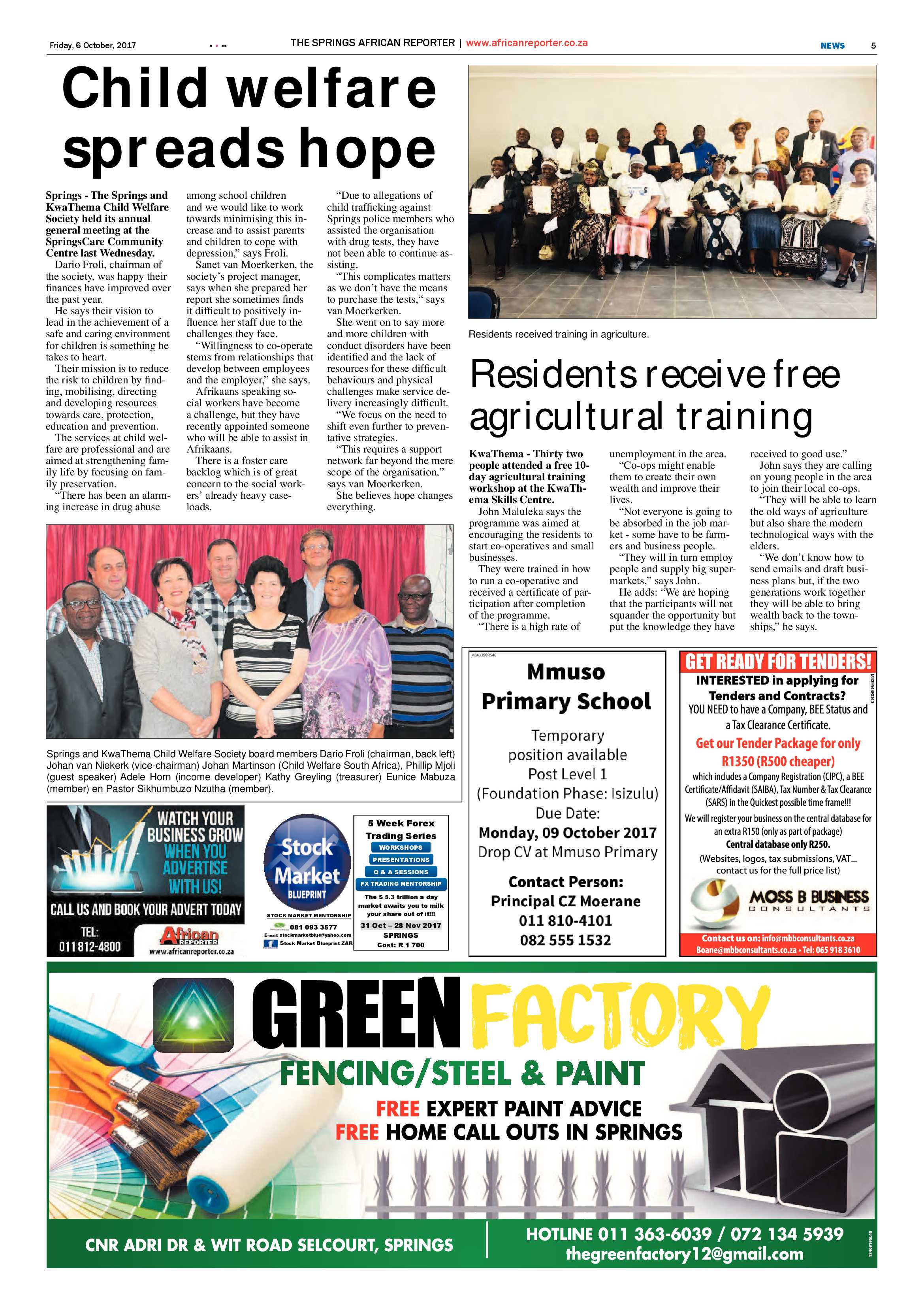 African Reporter 06 October 2017 page 5