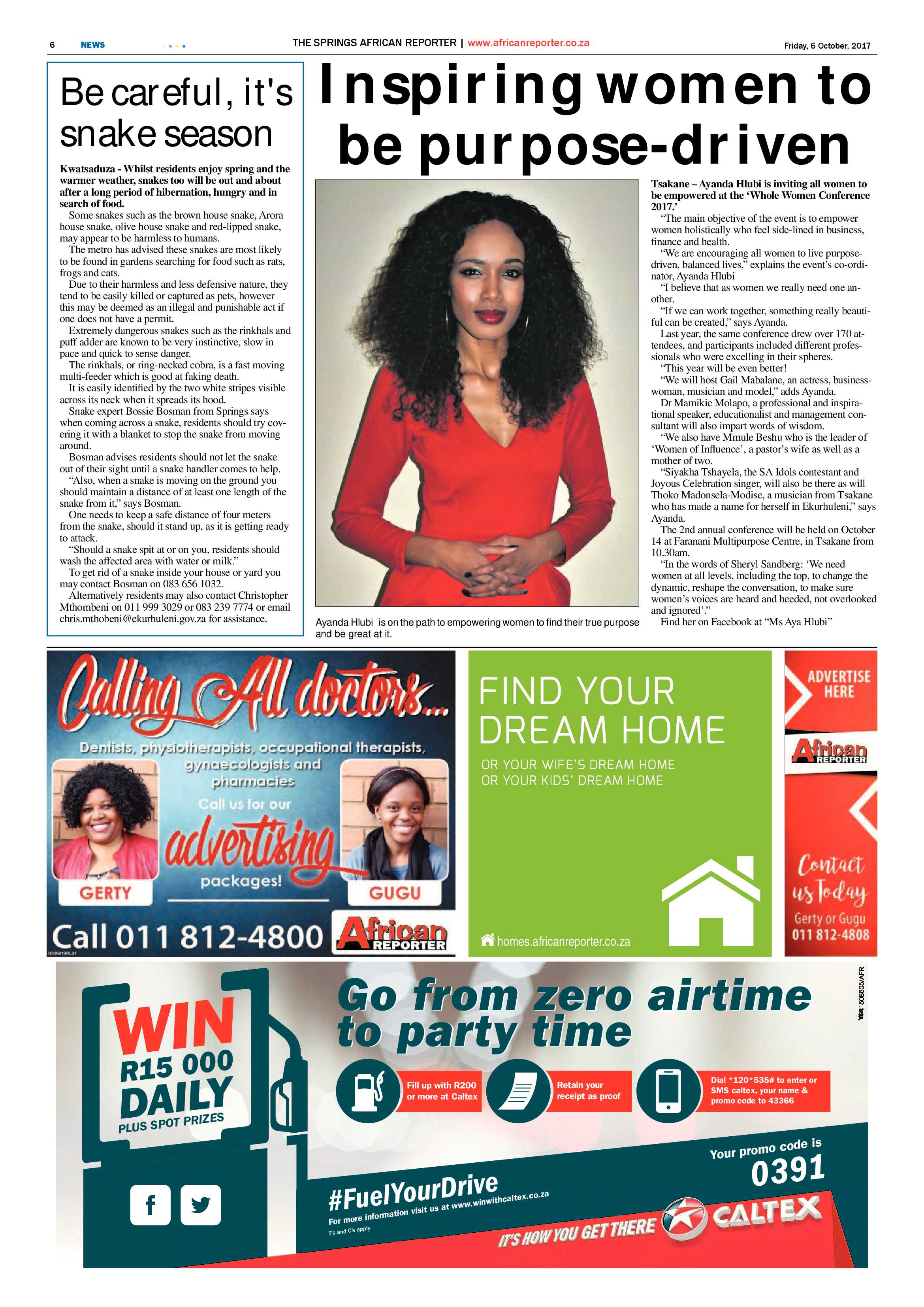 African Reporter 06 October 2017 page 6
