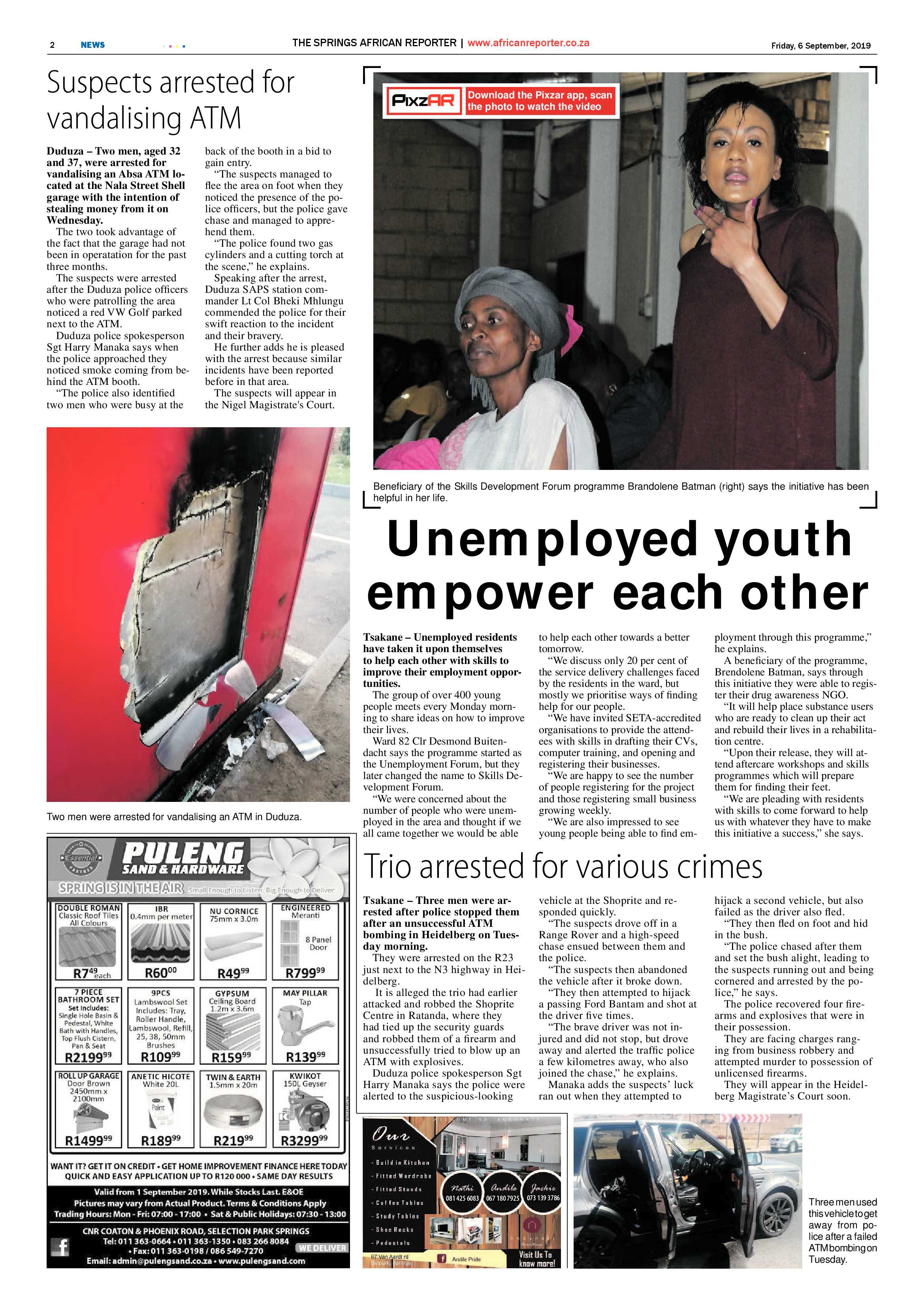 African Reporter 06 September 2019 page 2
