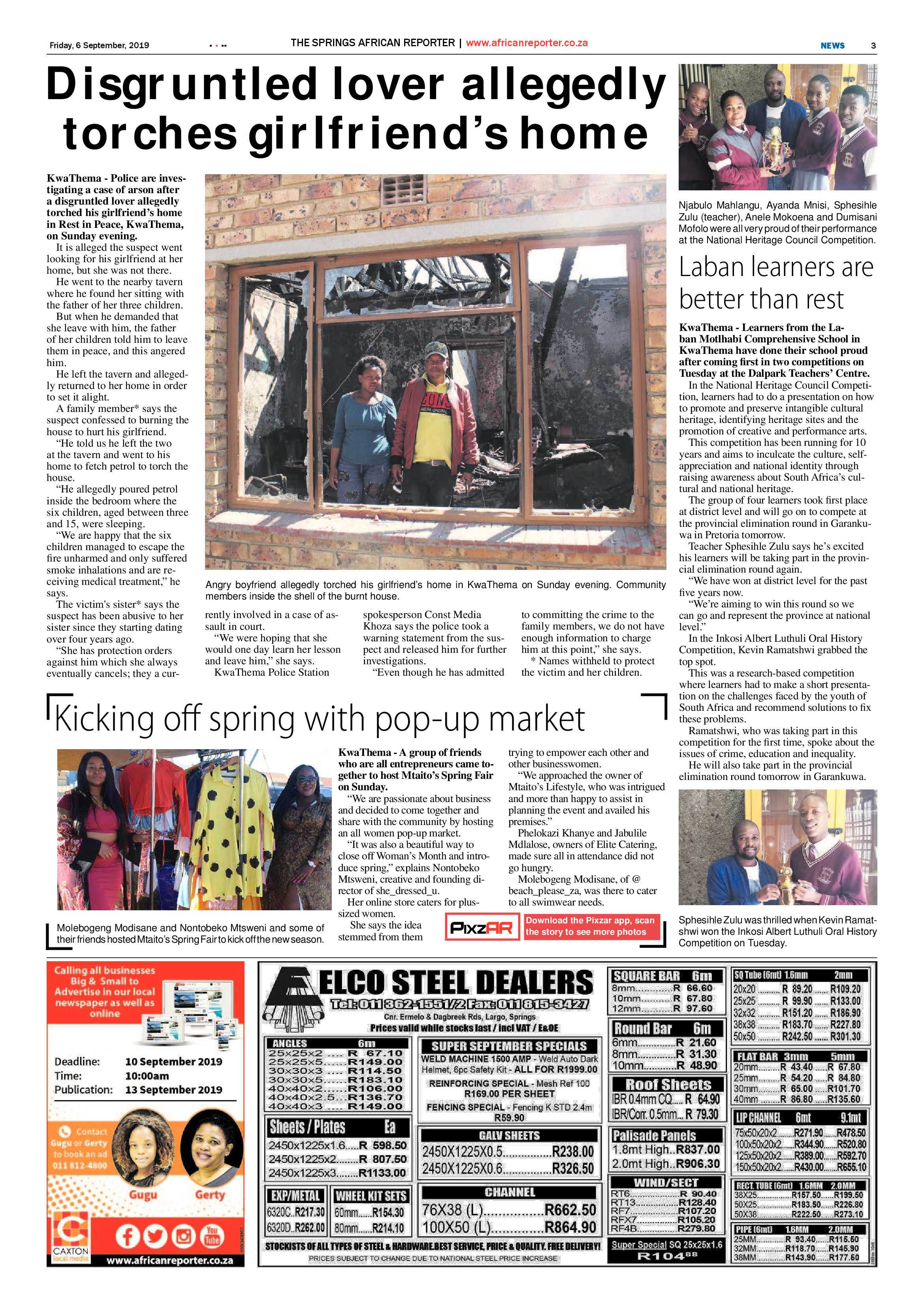 African Reporter 06 September 2019 page 3