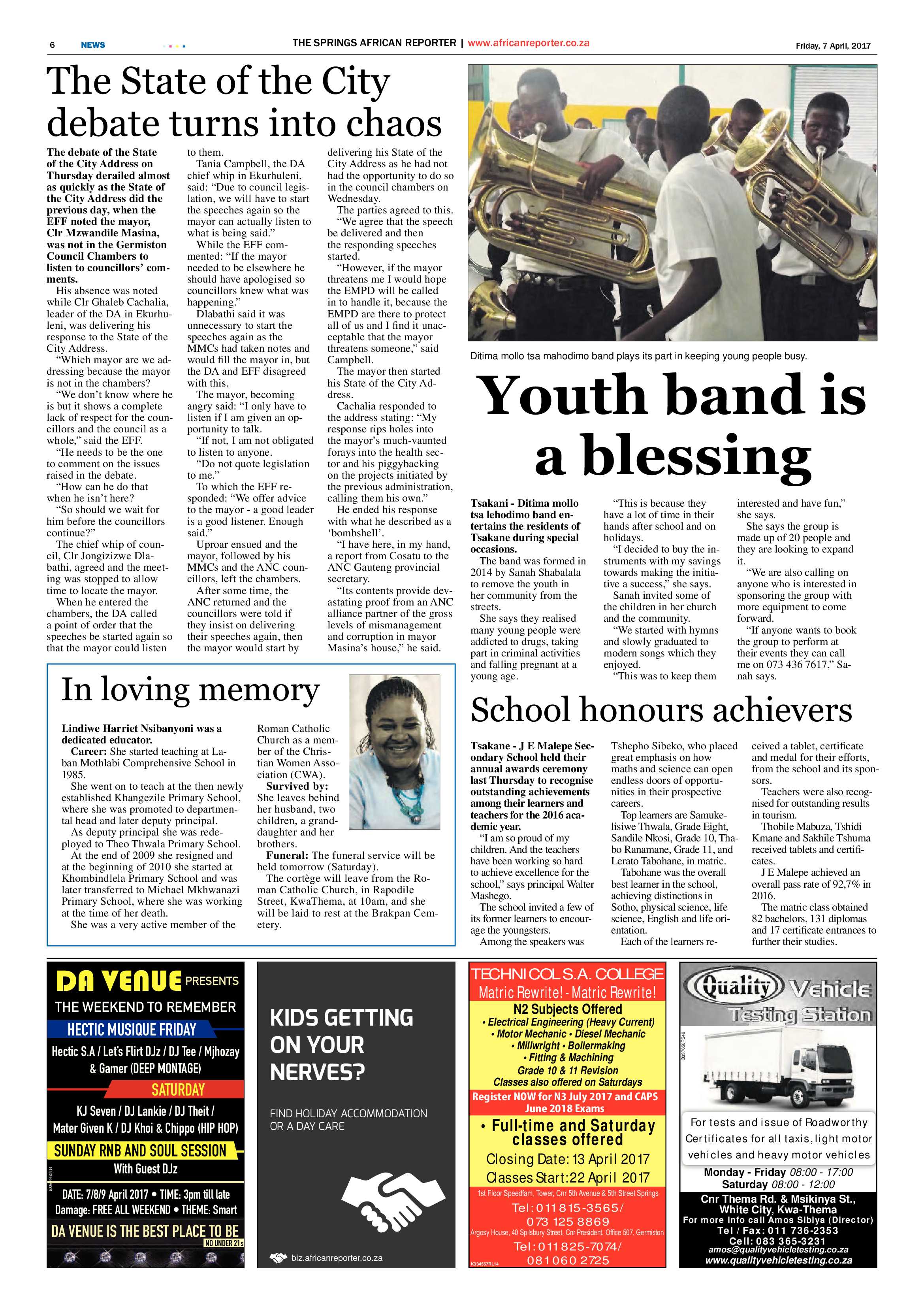 African Reporter 07 April 2017 page 6