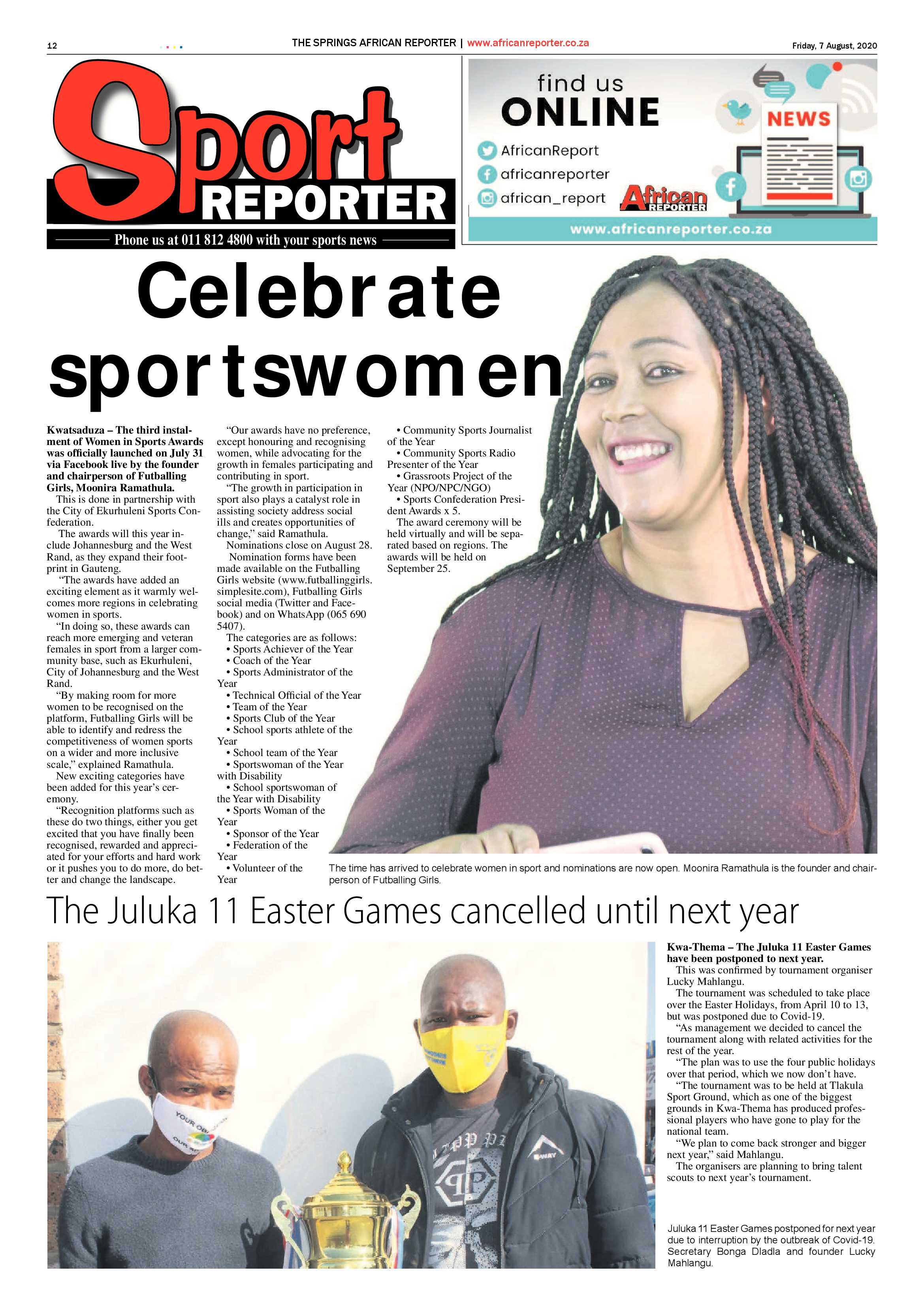 African Reporter 07 August 2020 page 12