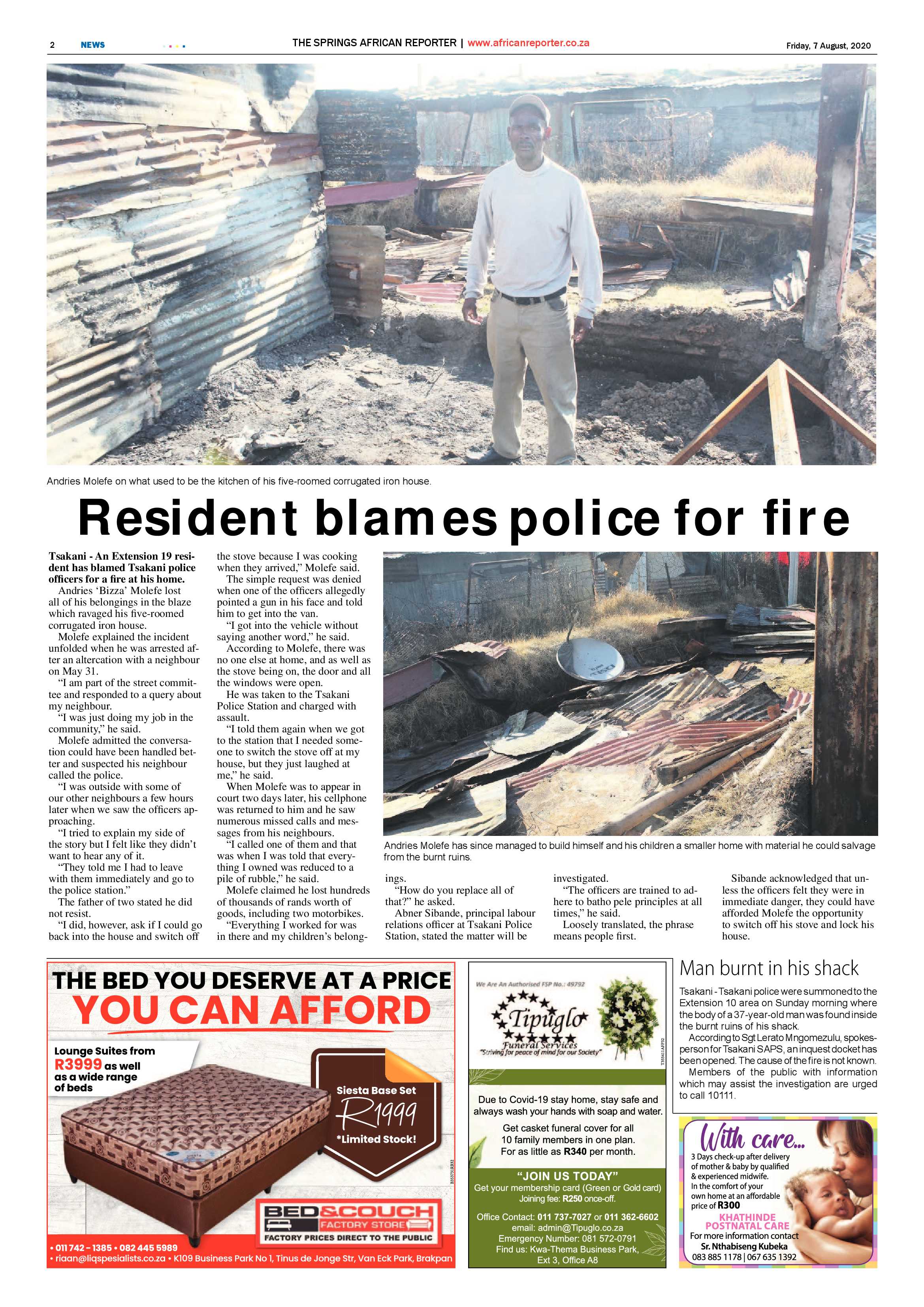 African Reporter 07 August 2020 page 2