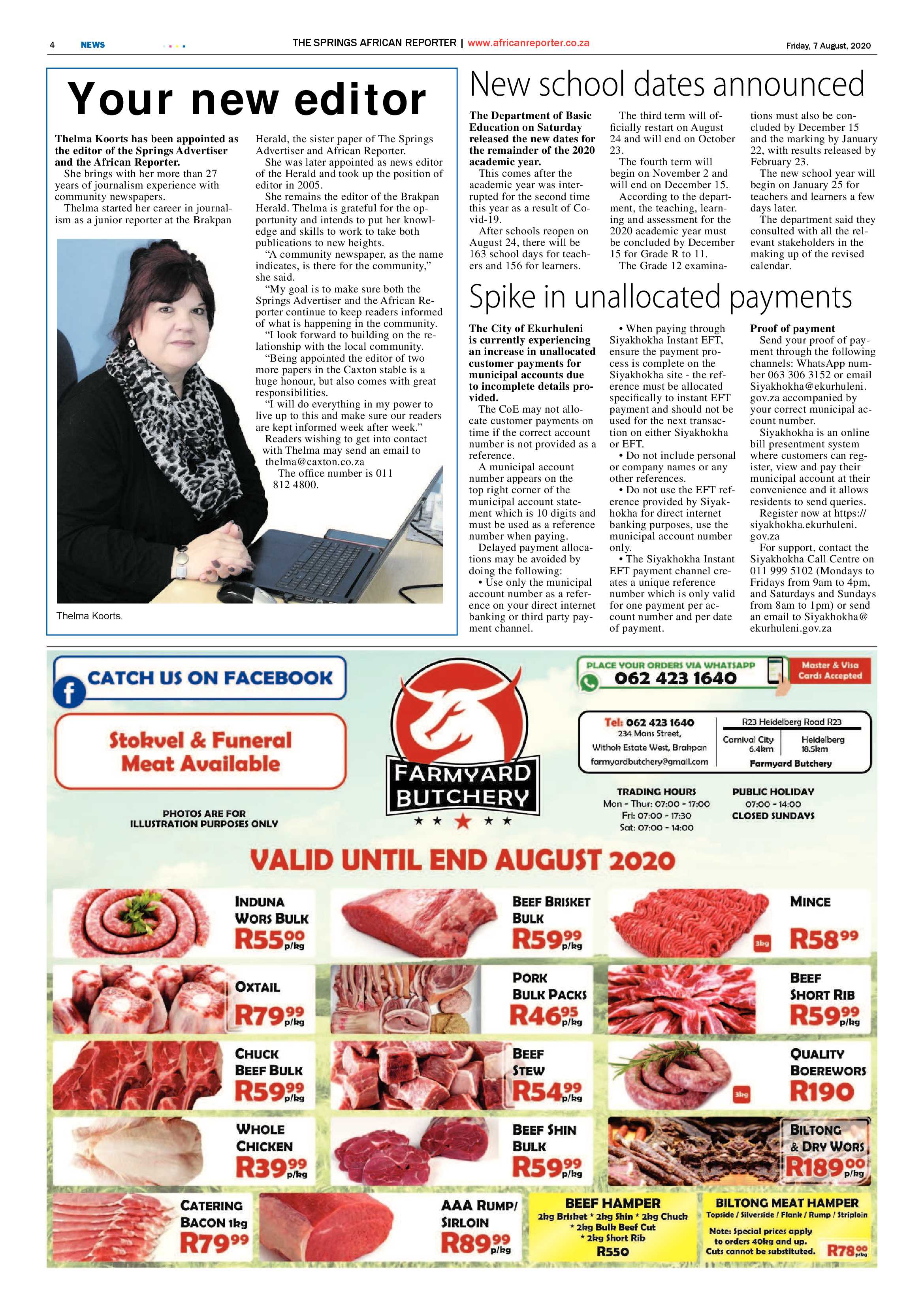 African Reporter 07 August 2020 page 4