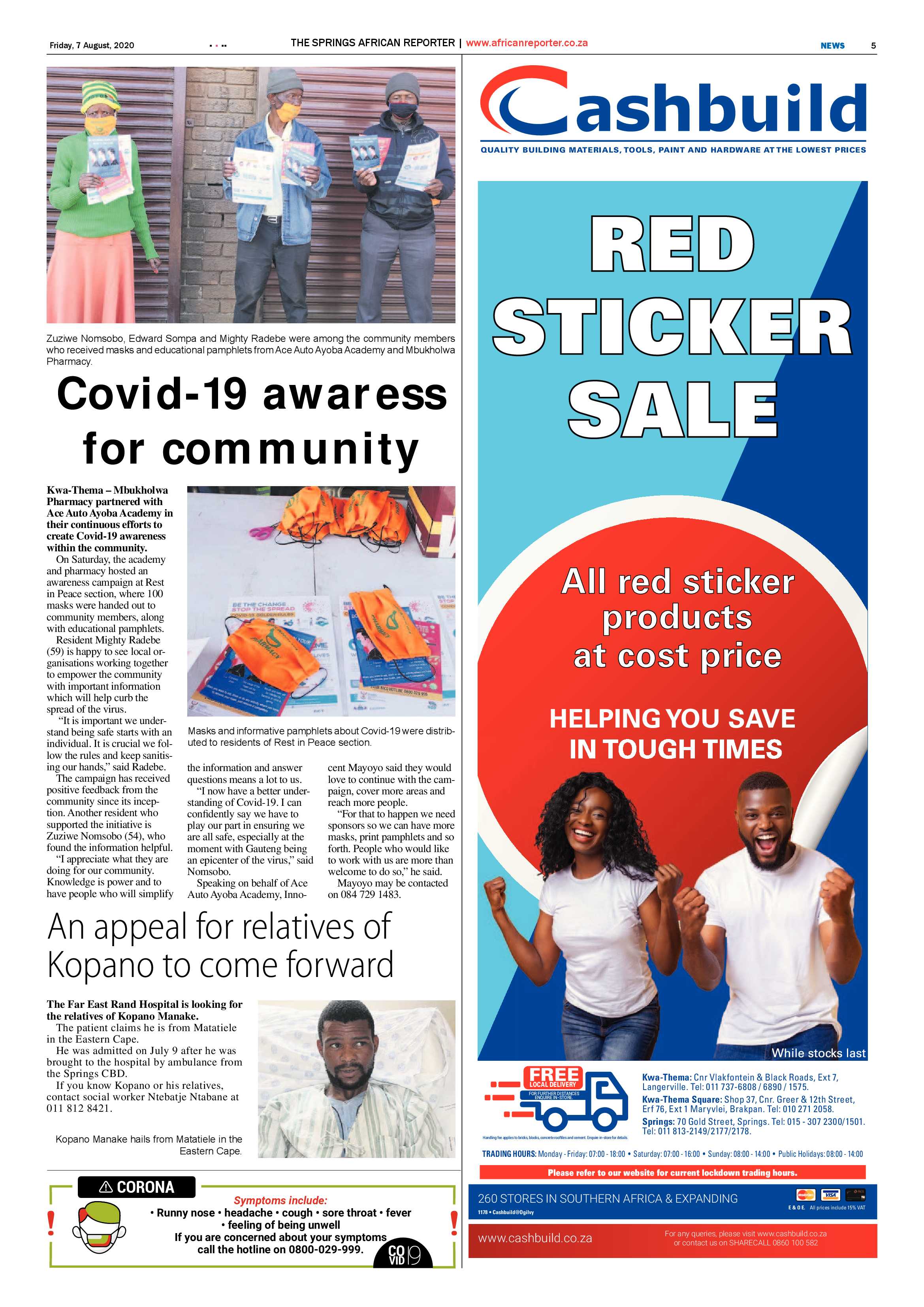African Reporter 07 August 2020 page 5