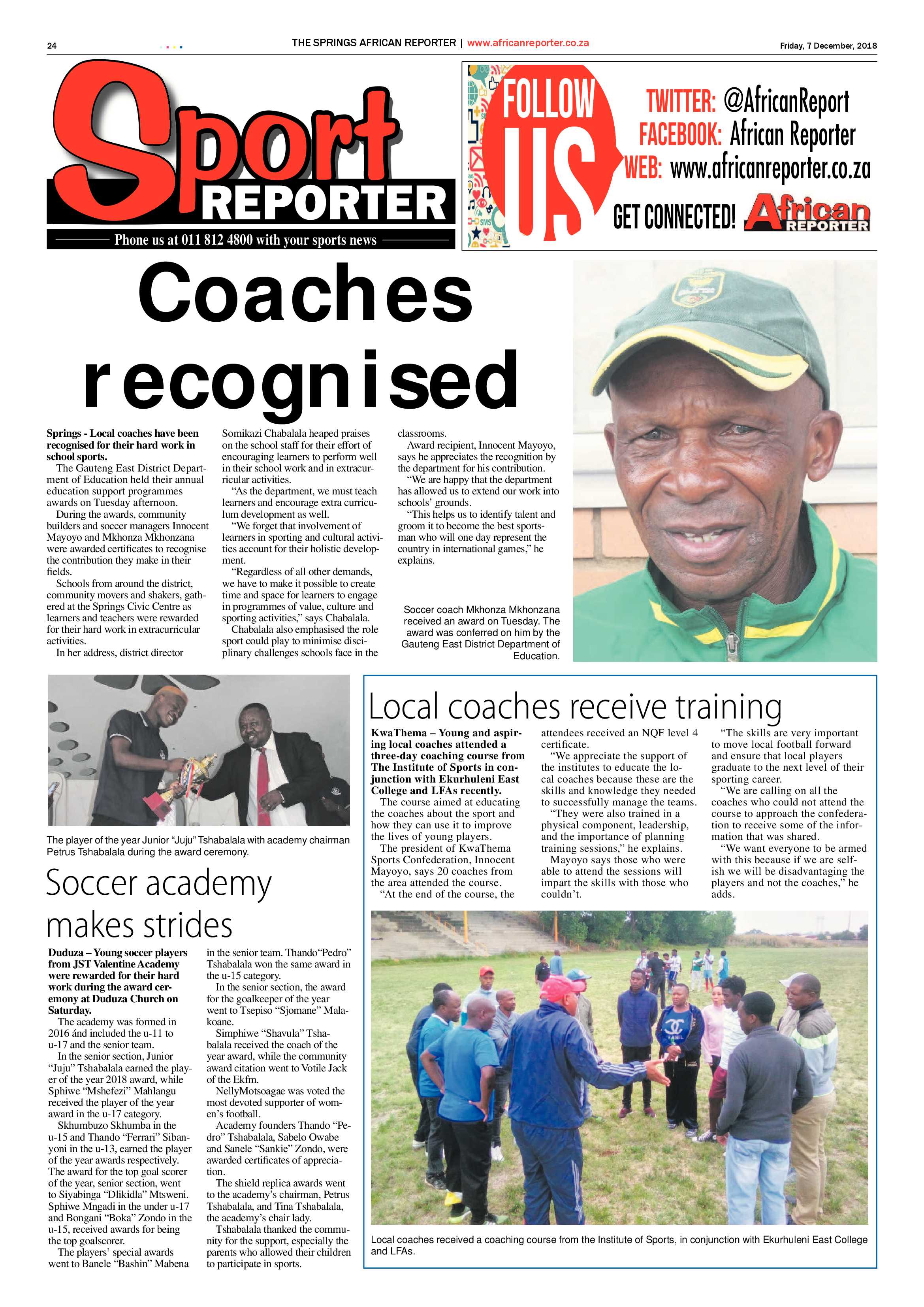 African Reporter 07 December 2018 page 24