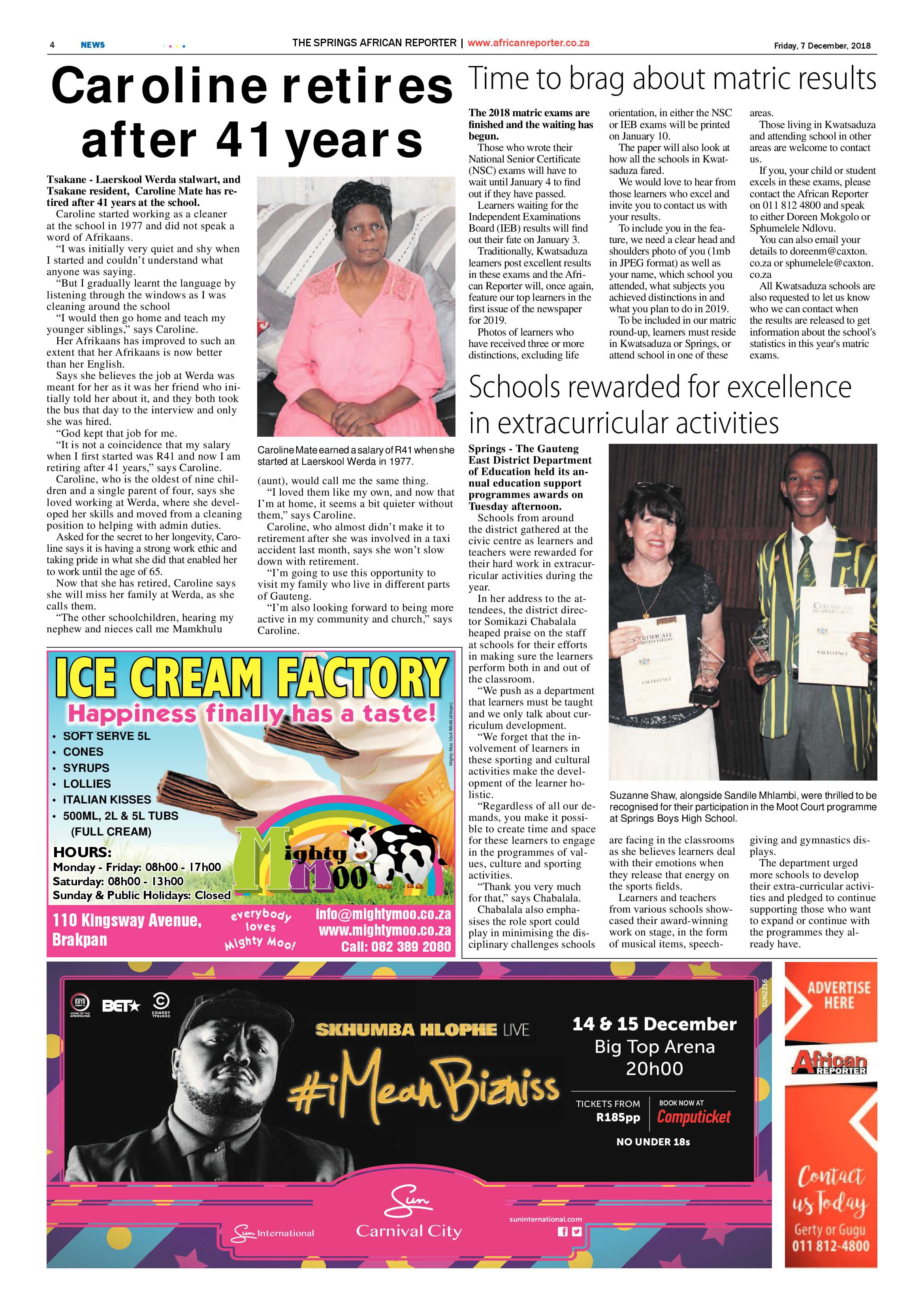 African Reporter 07 December 2018 page 4
