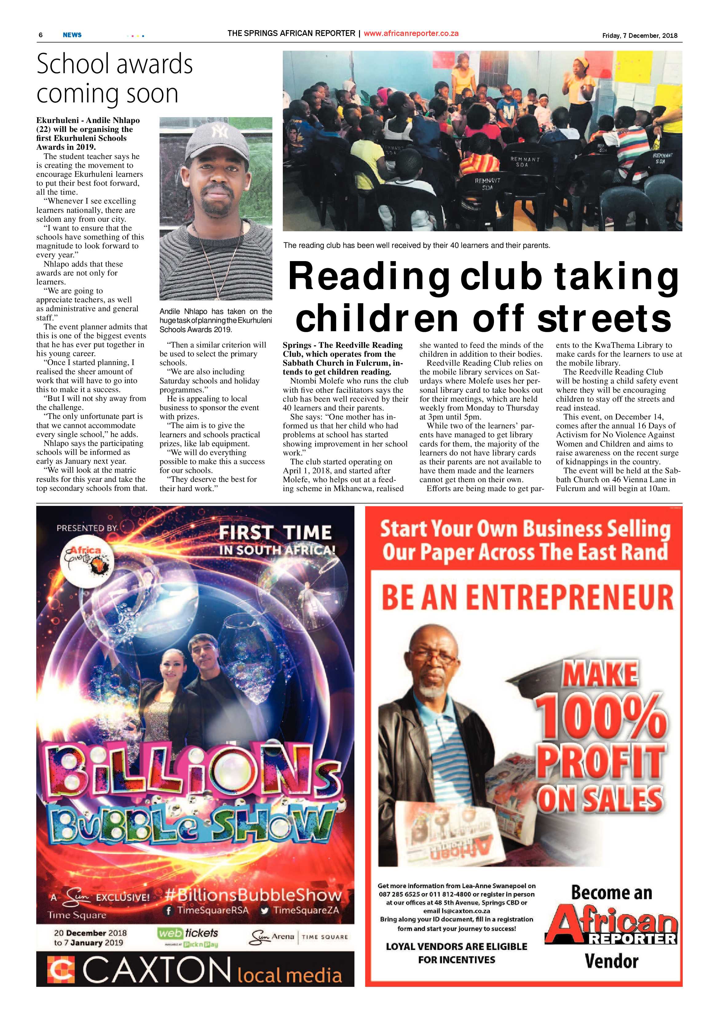 African Reporter 07 December 2018 page 6
