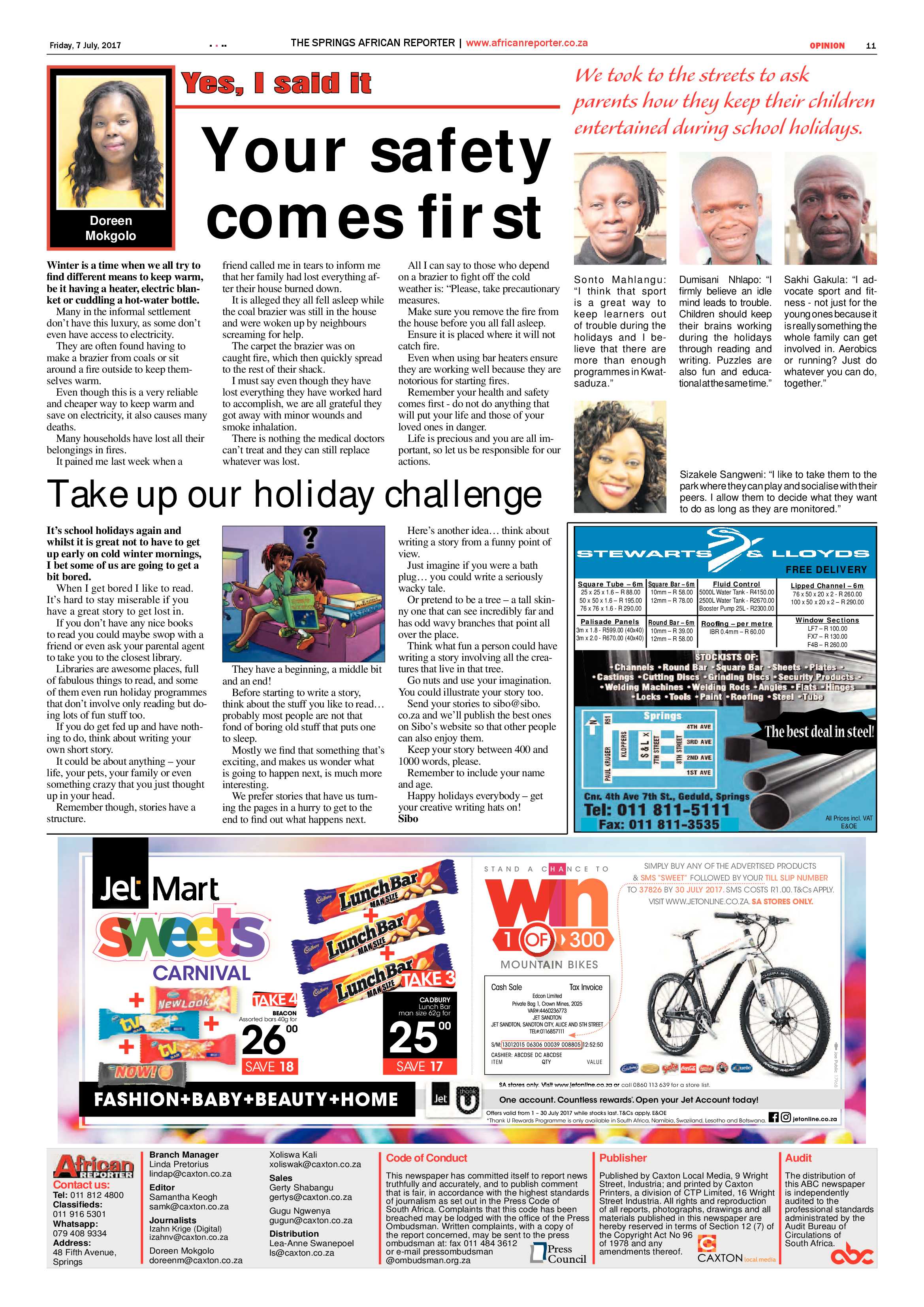 African Reporter 07 July 2017 page 11