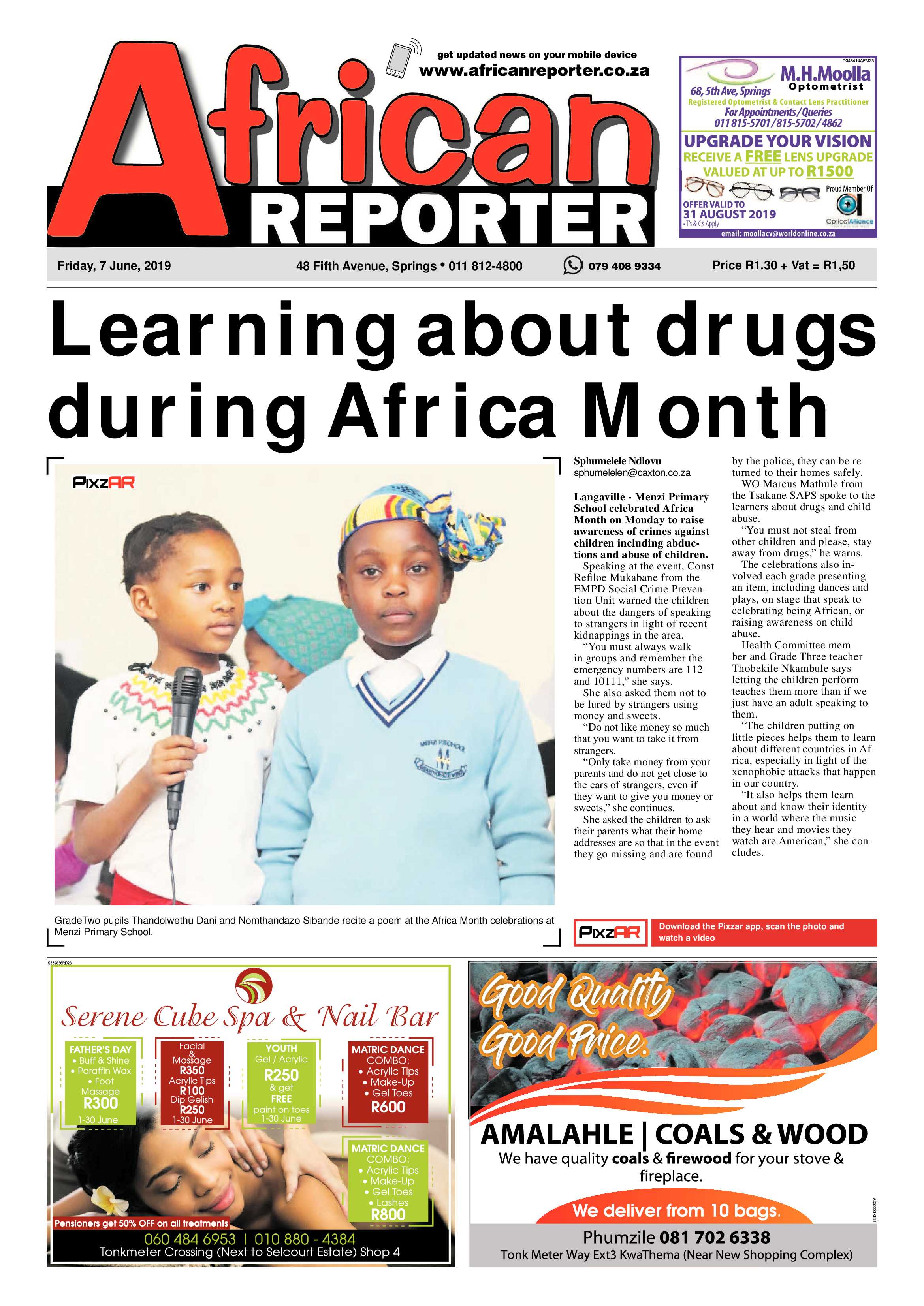African Reporter 07 June 2019 page 1