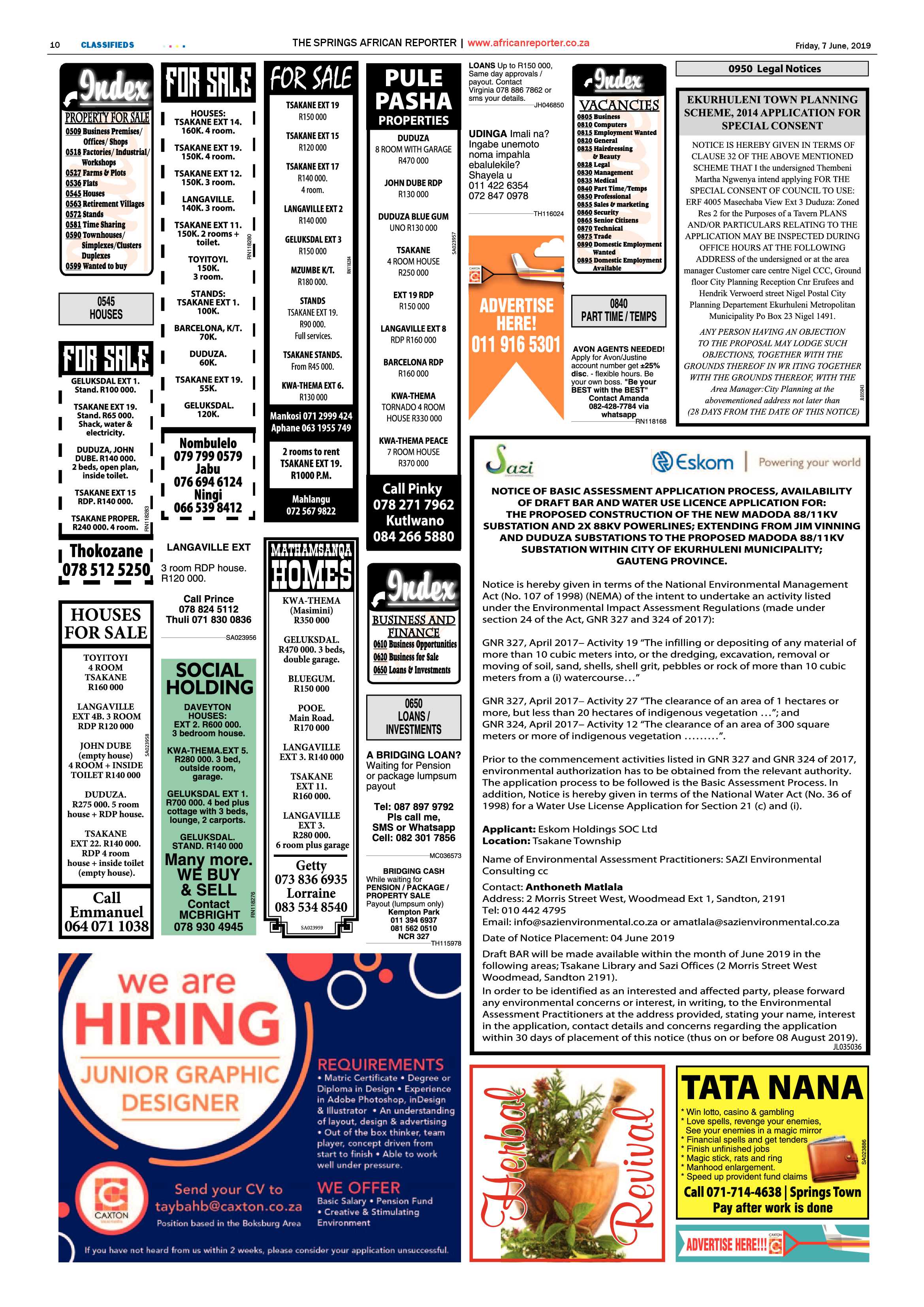 African Reporter 07 June 2019 page 10