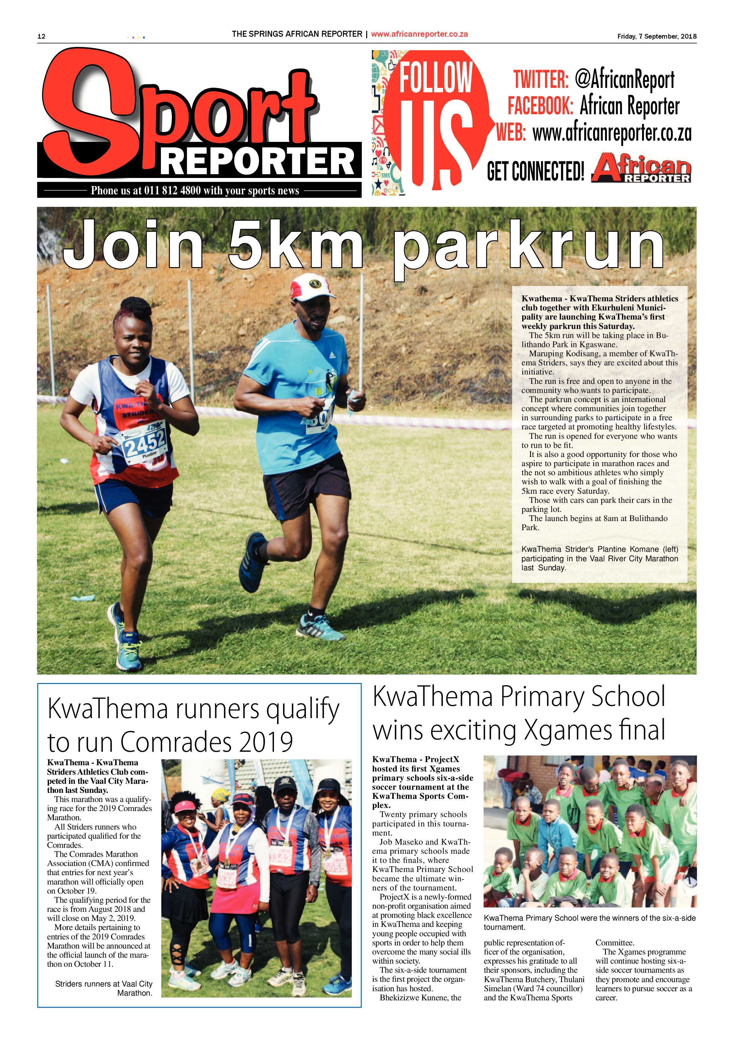African Reporter 07 September 2018 page 12