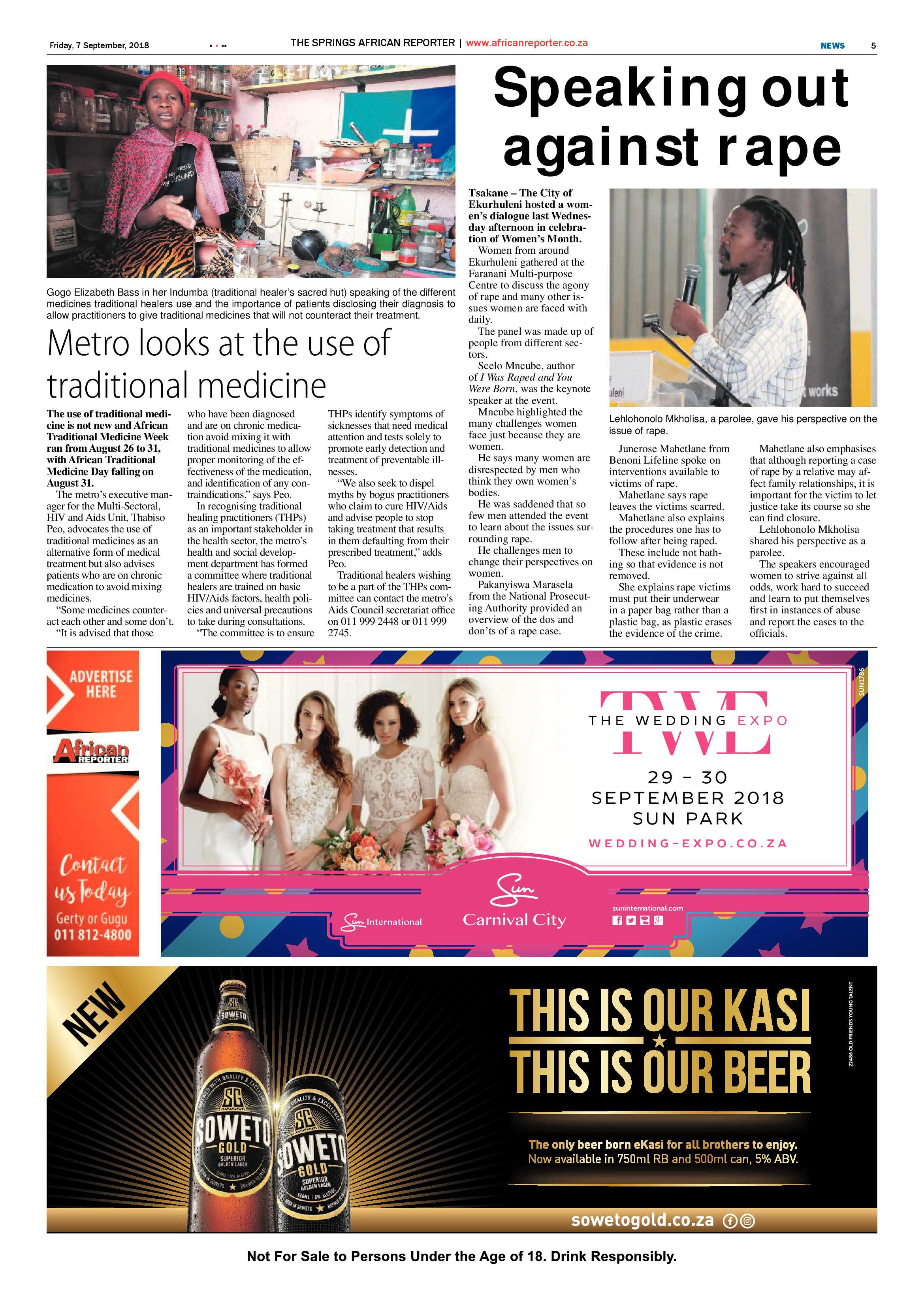 African Reporter 07 September 2018 page 5