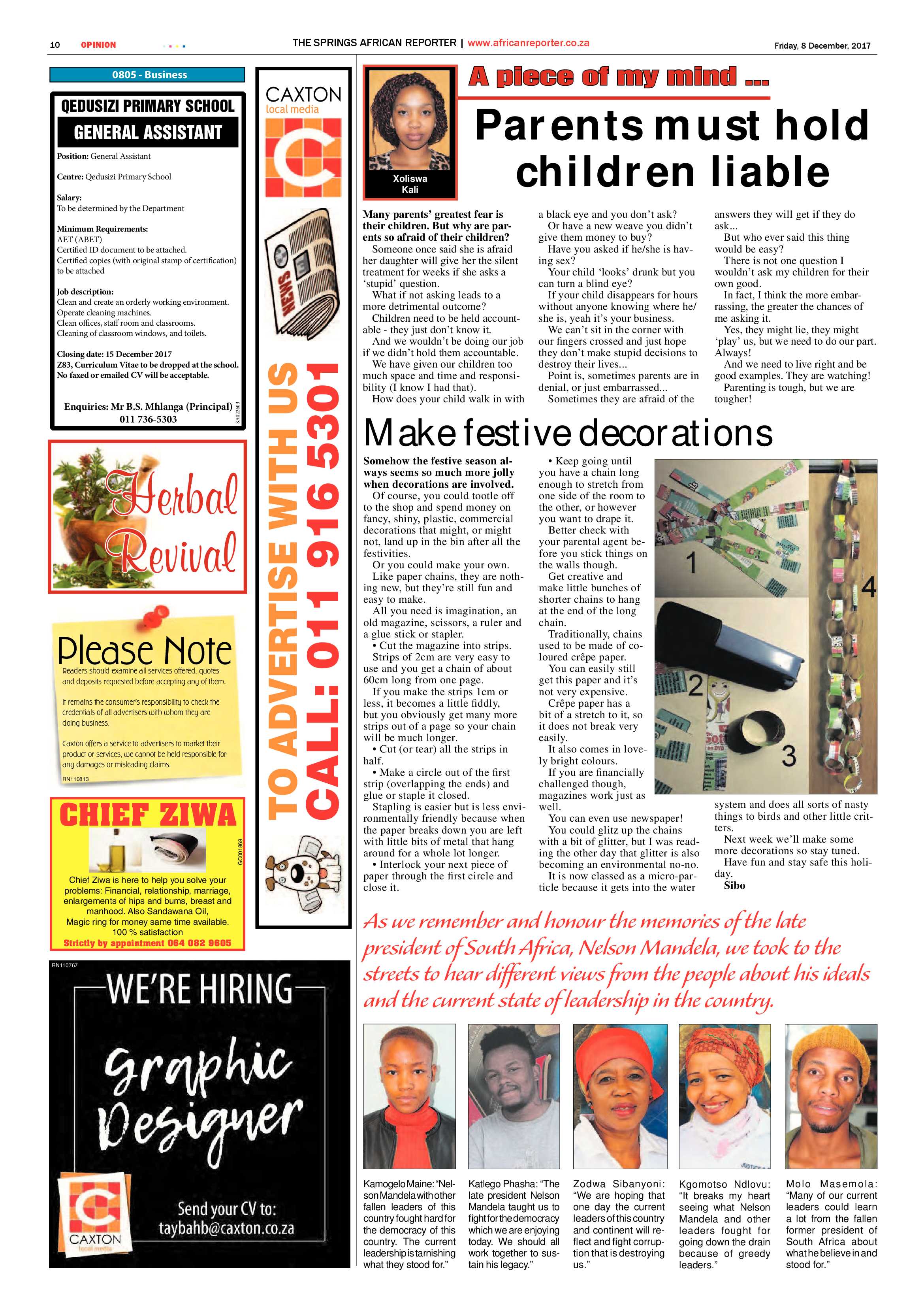 African Reporter 08 December 2017 page 10