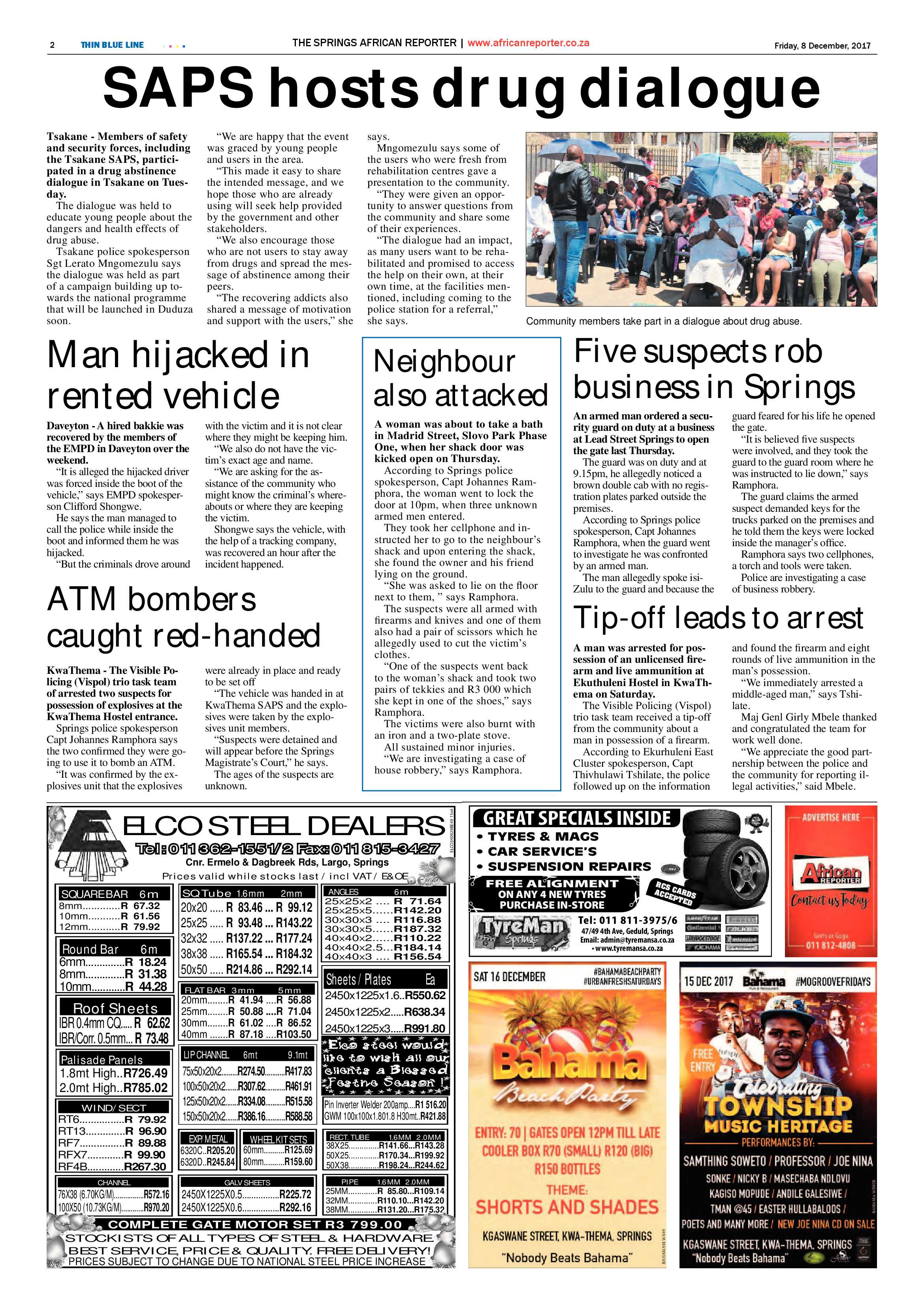 African Reporter 08 December 2017 page 2