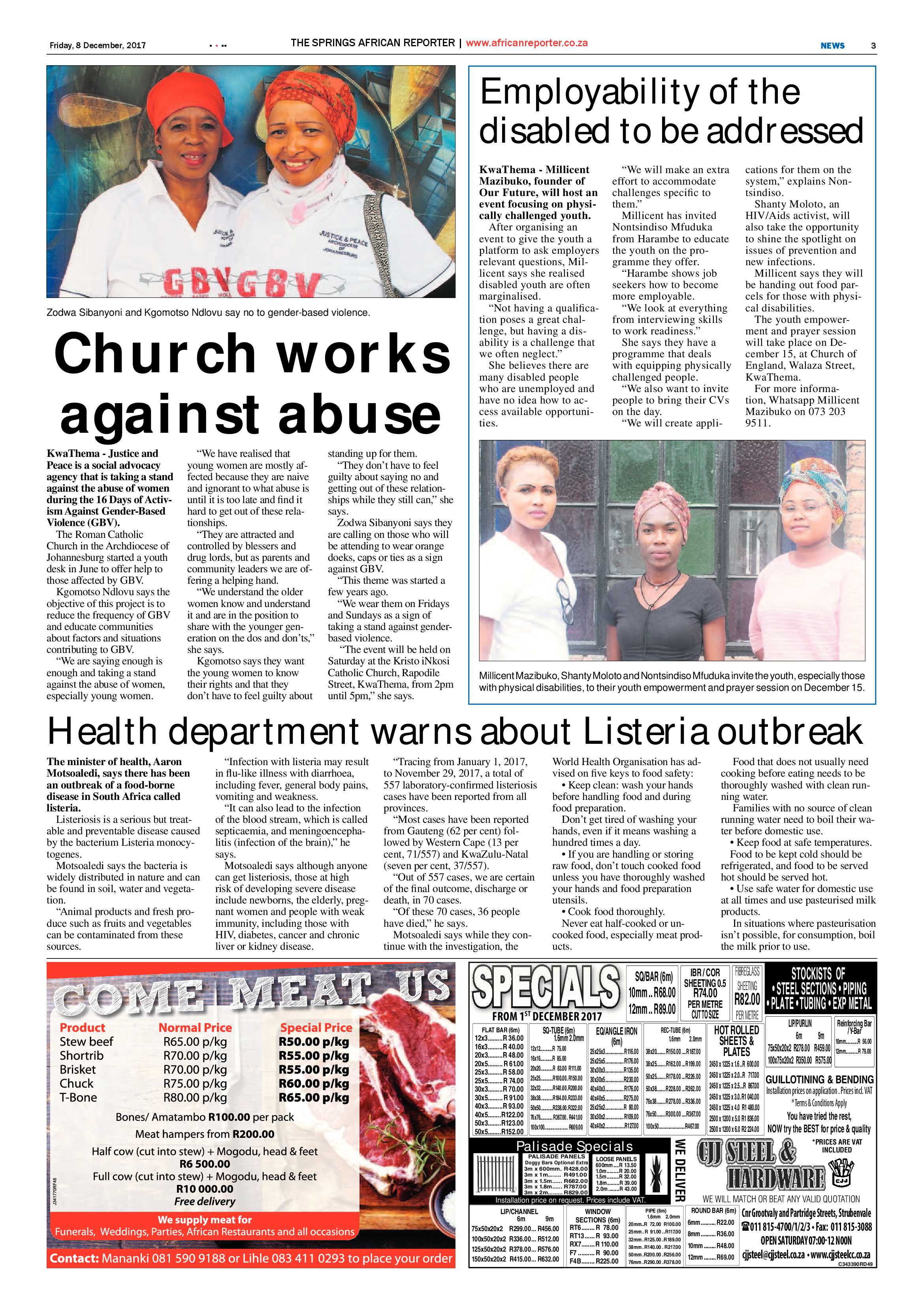 African Reporter 08 December 2017 page 3