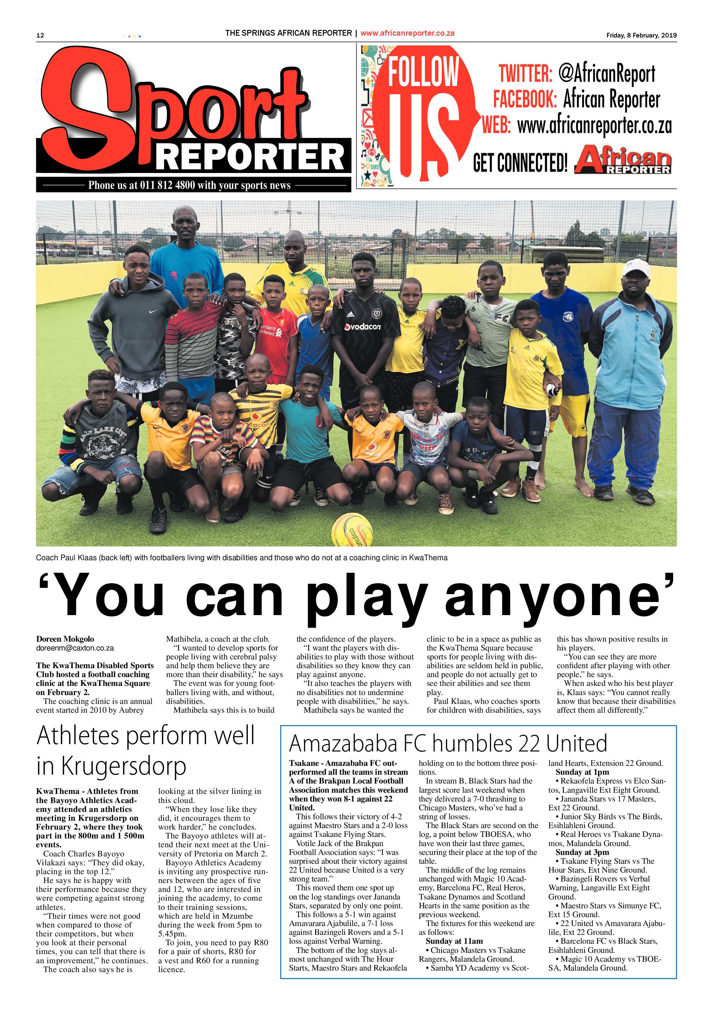 African Reporter 08 February 2019 page 12