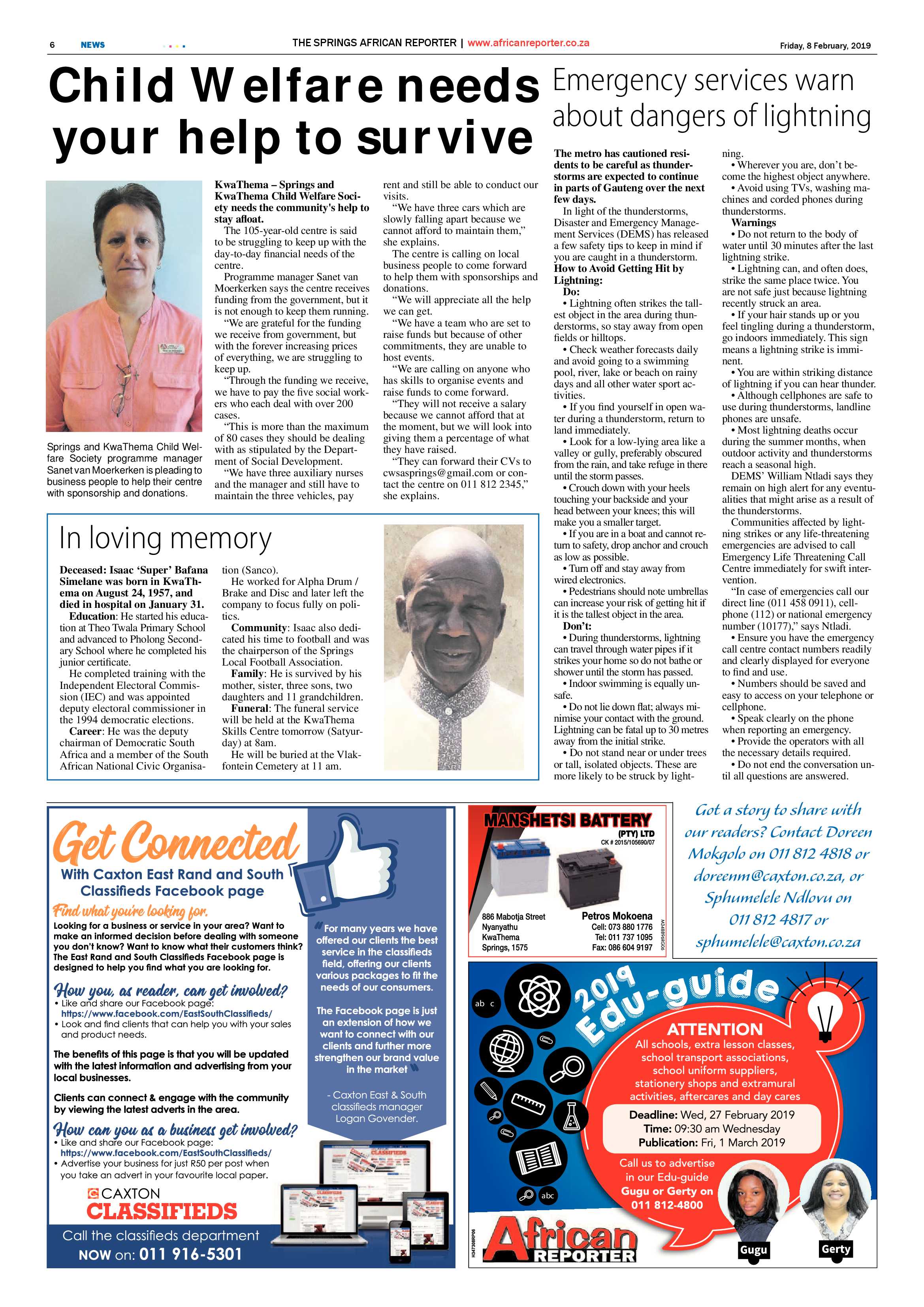 African Reporter 08 February 2019 page 6