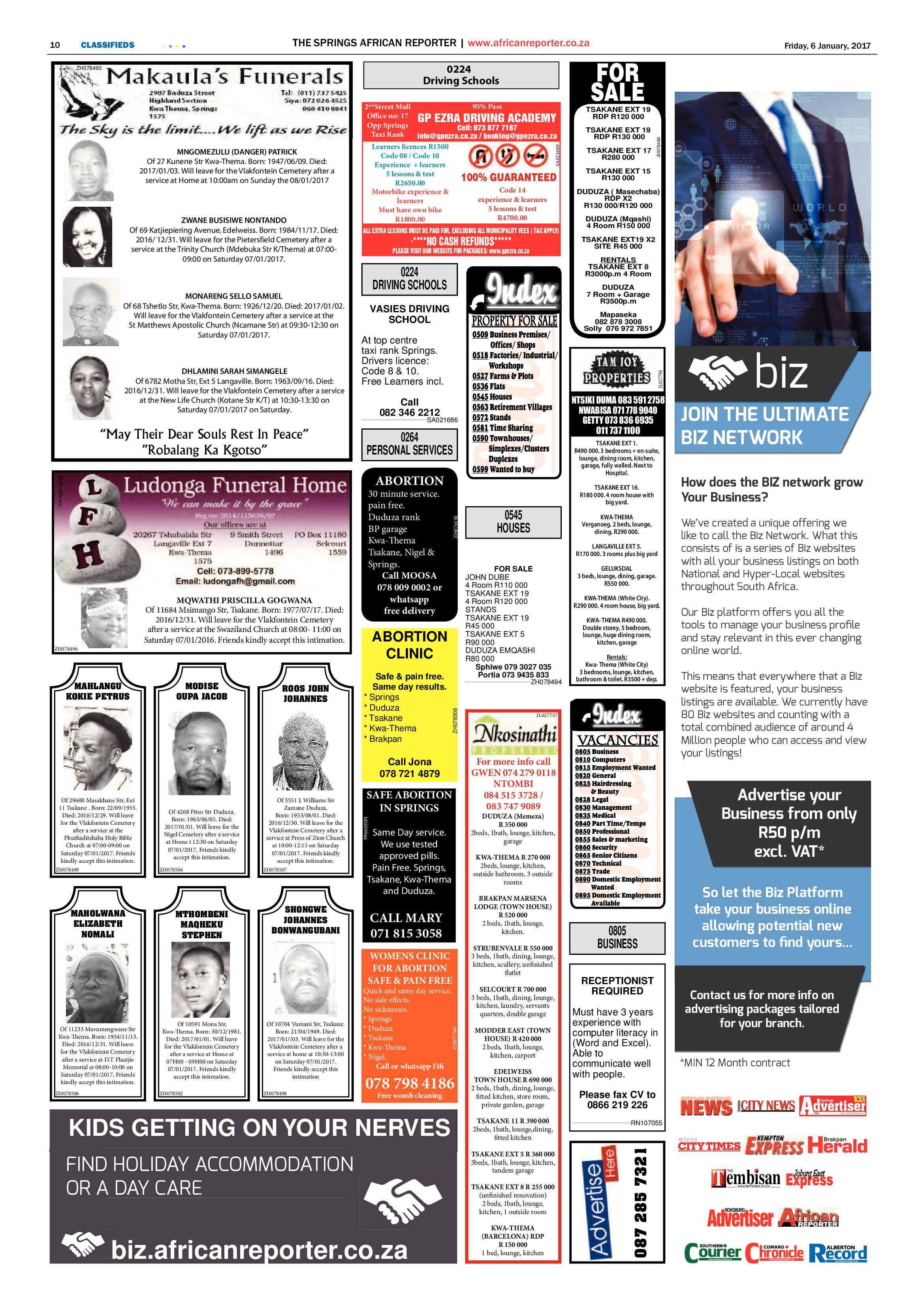 African Reporter 08 January 2017 page 10