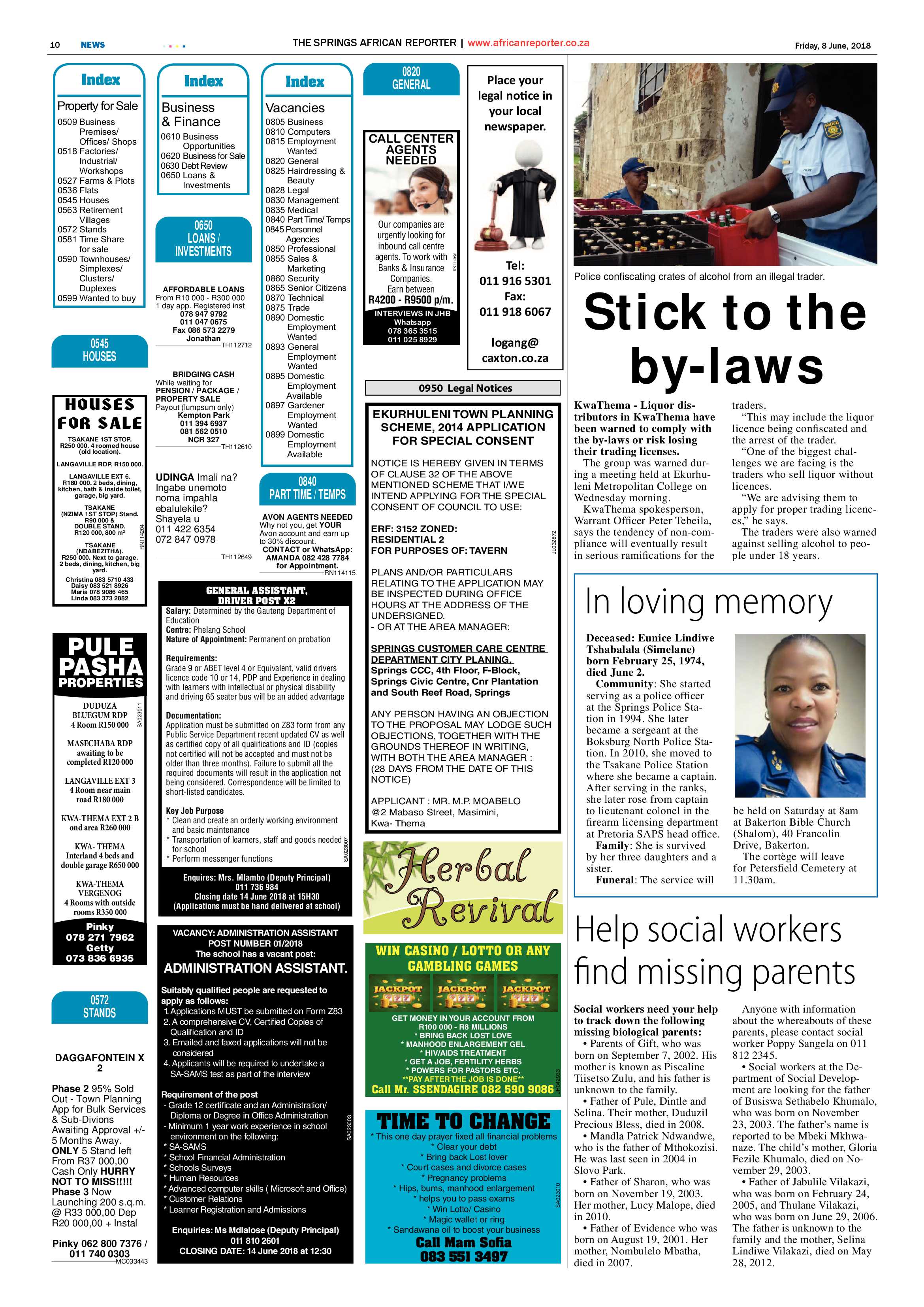 African Reporter 08 June 2018 page 10