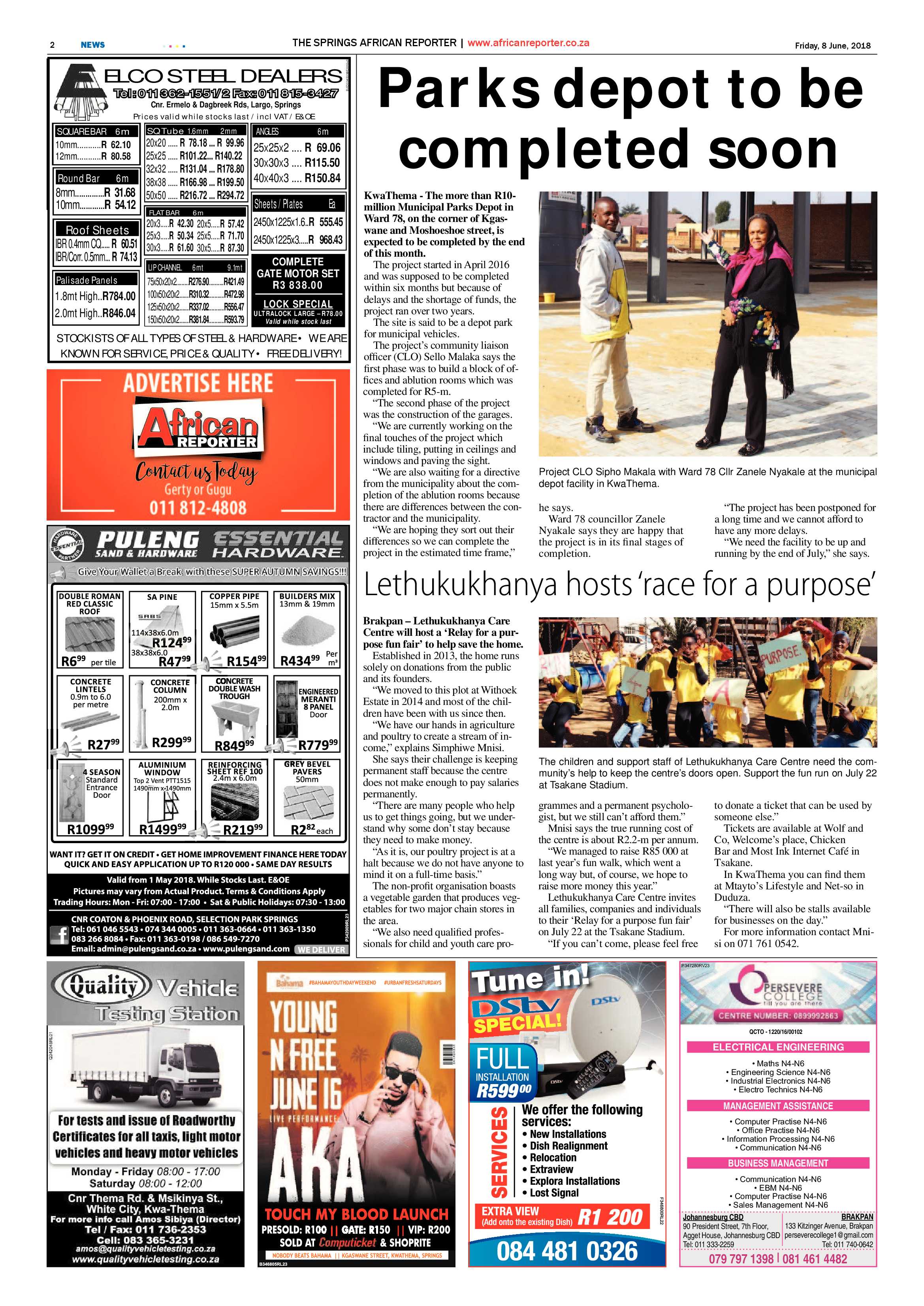African Reporter 08 June 2018 page 2