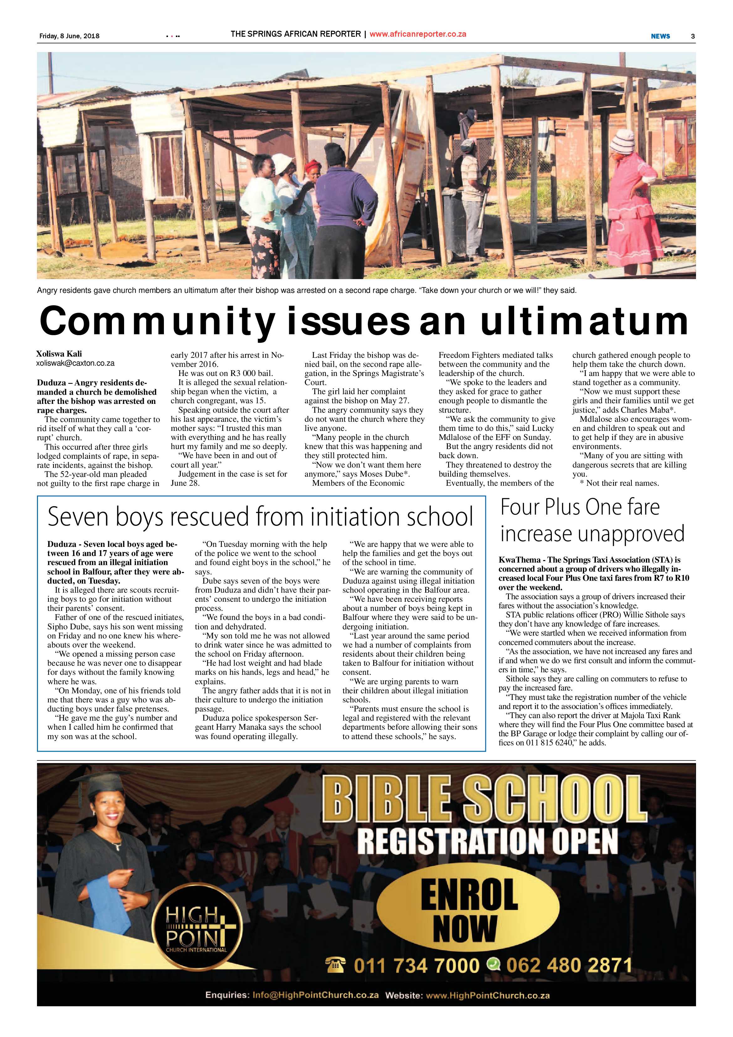 African Reporter 08 June 2018 page 3