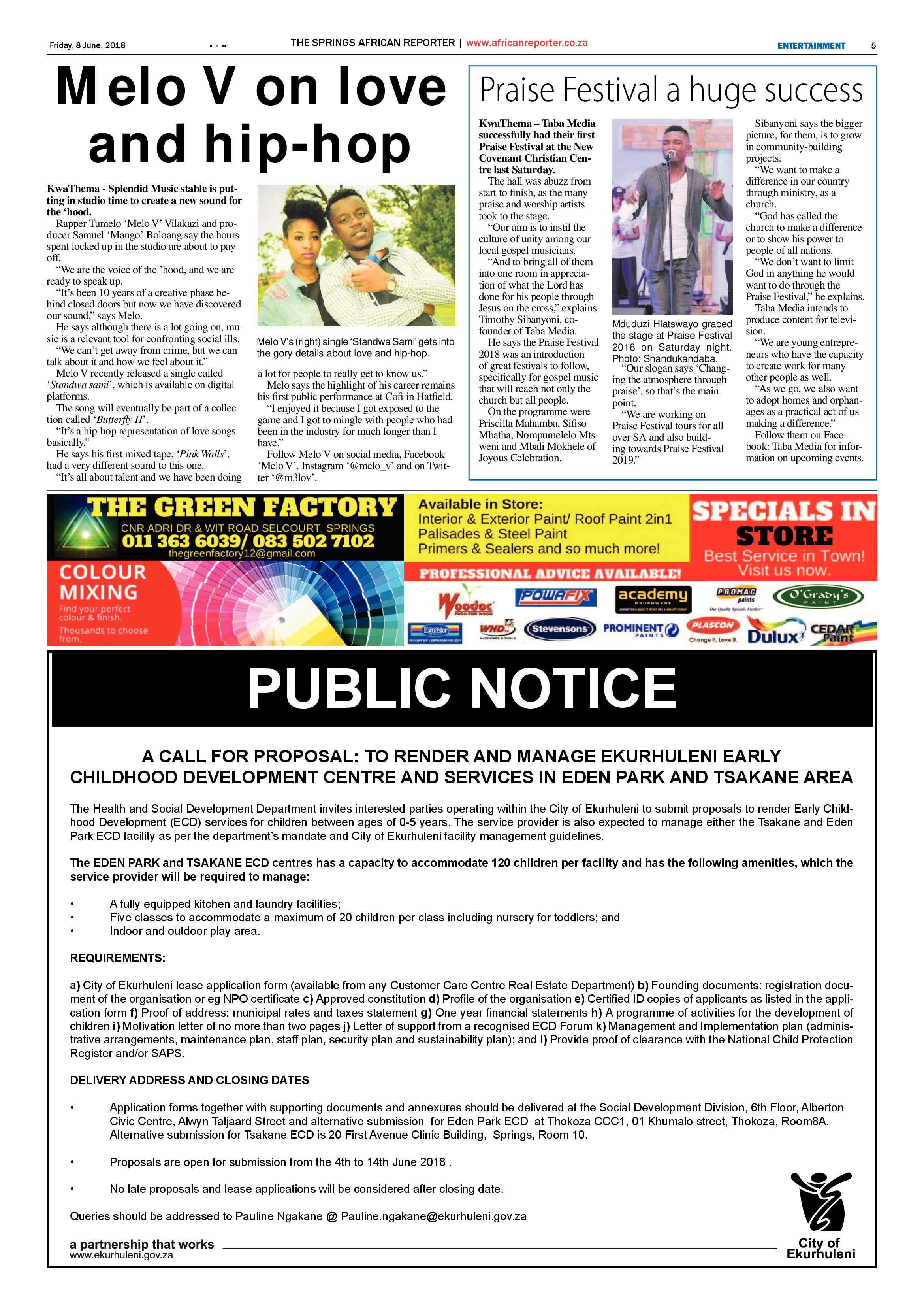 African Reporter 08 June 2018 page 5