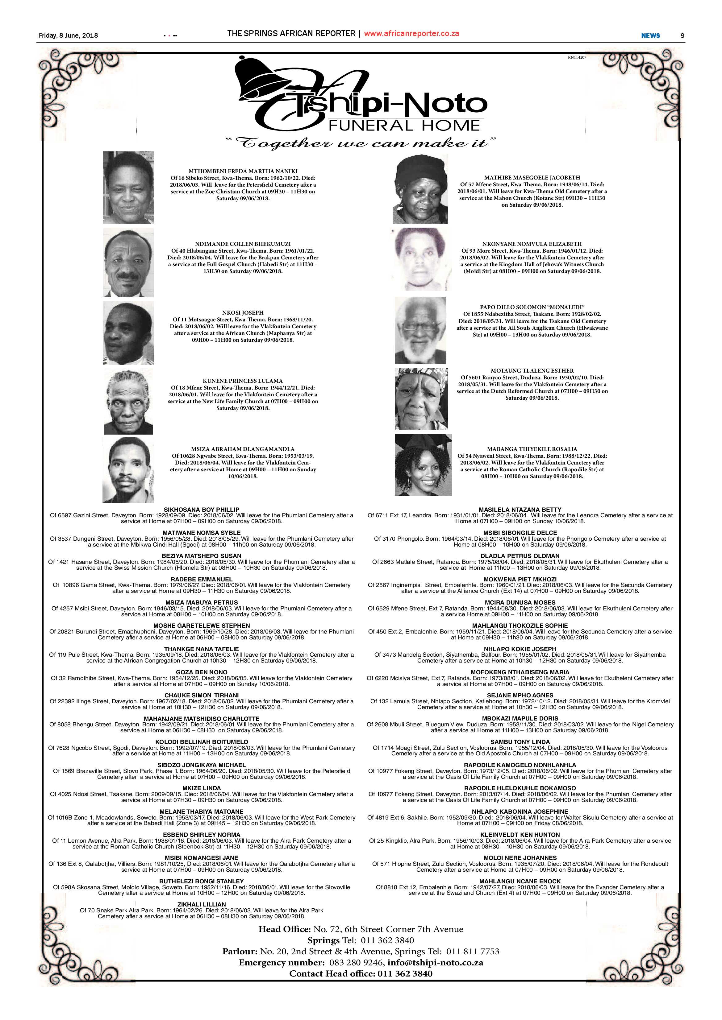 African Reporter 08 June 2018 page 9