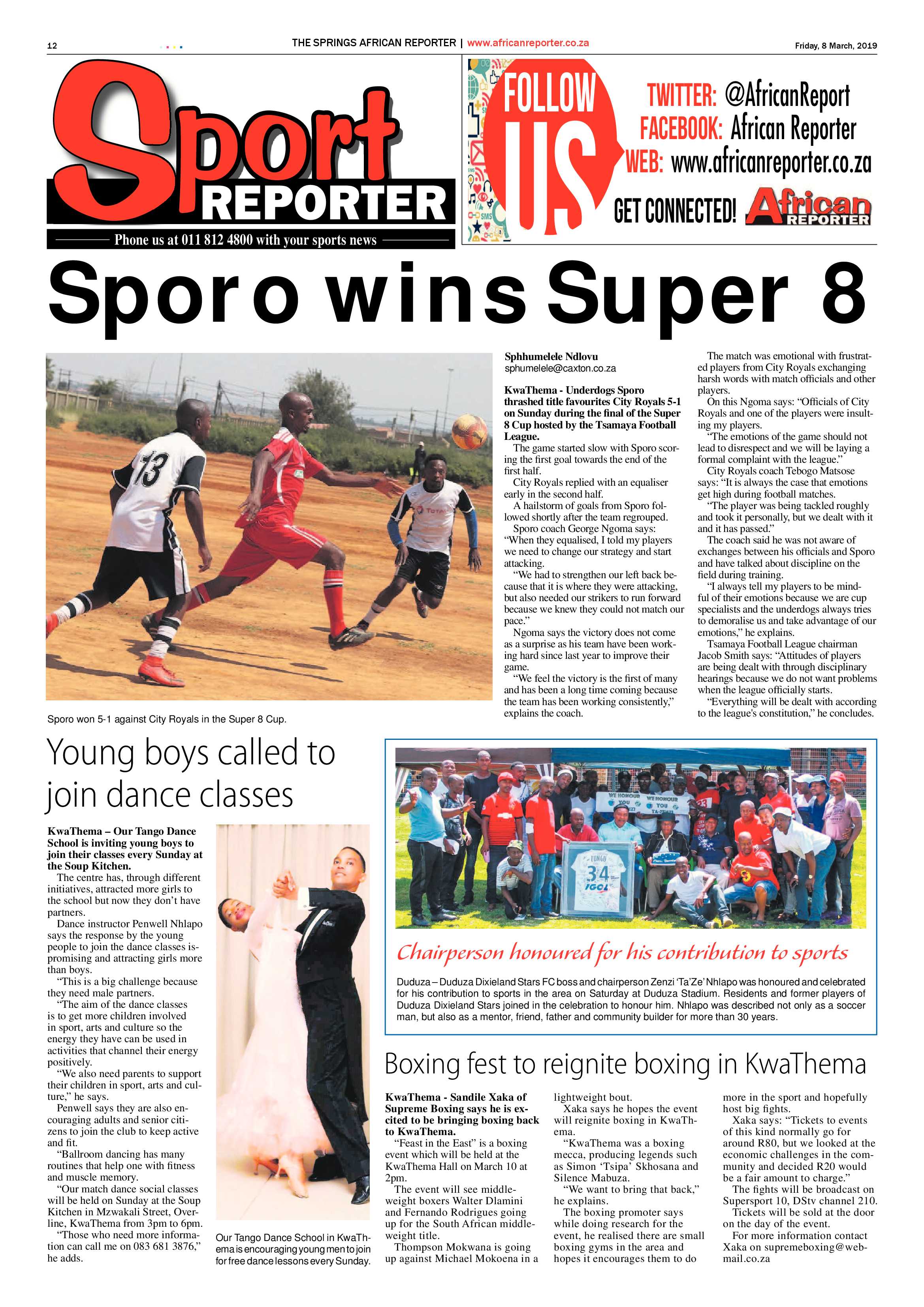 African Reporter 08 March 2019 page 12