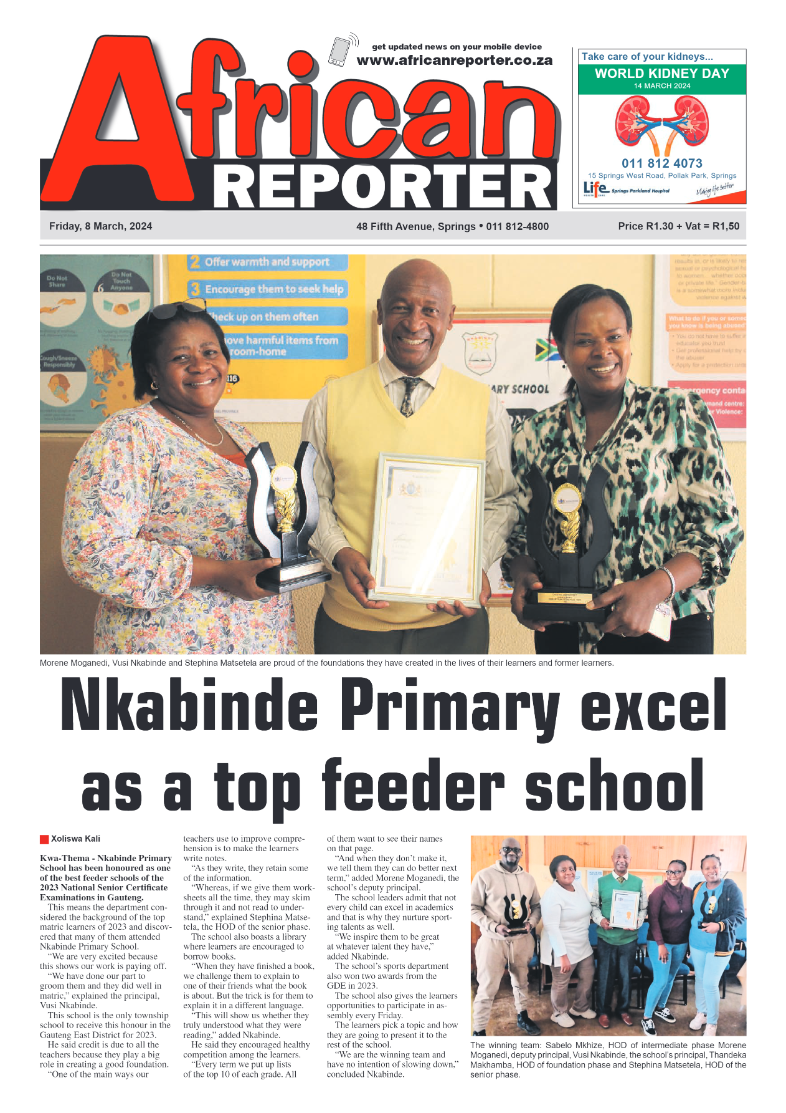 African Reporter 08 March 2024 page 1