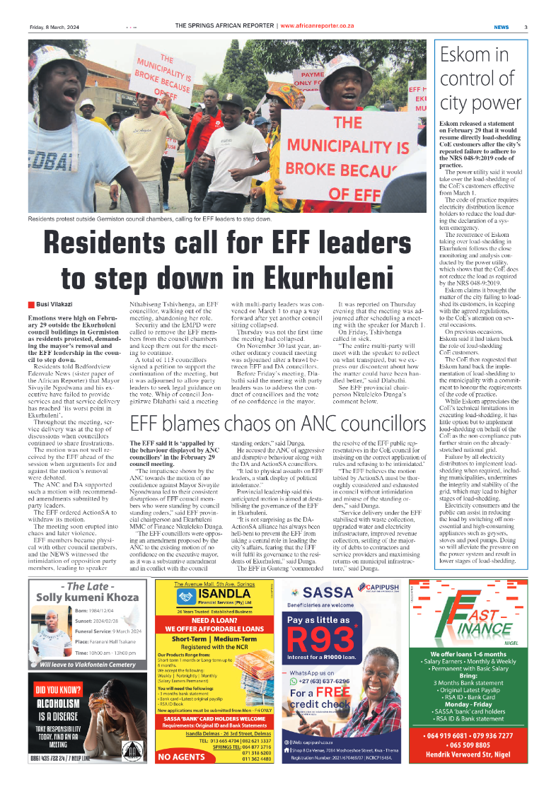 African Reporter 08 March 2024 page 3
