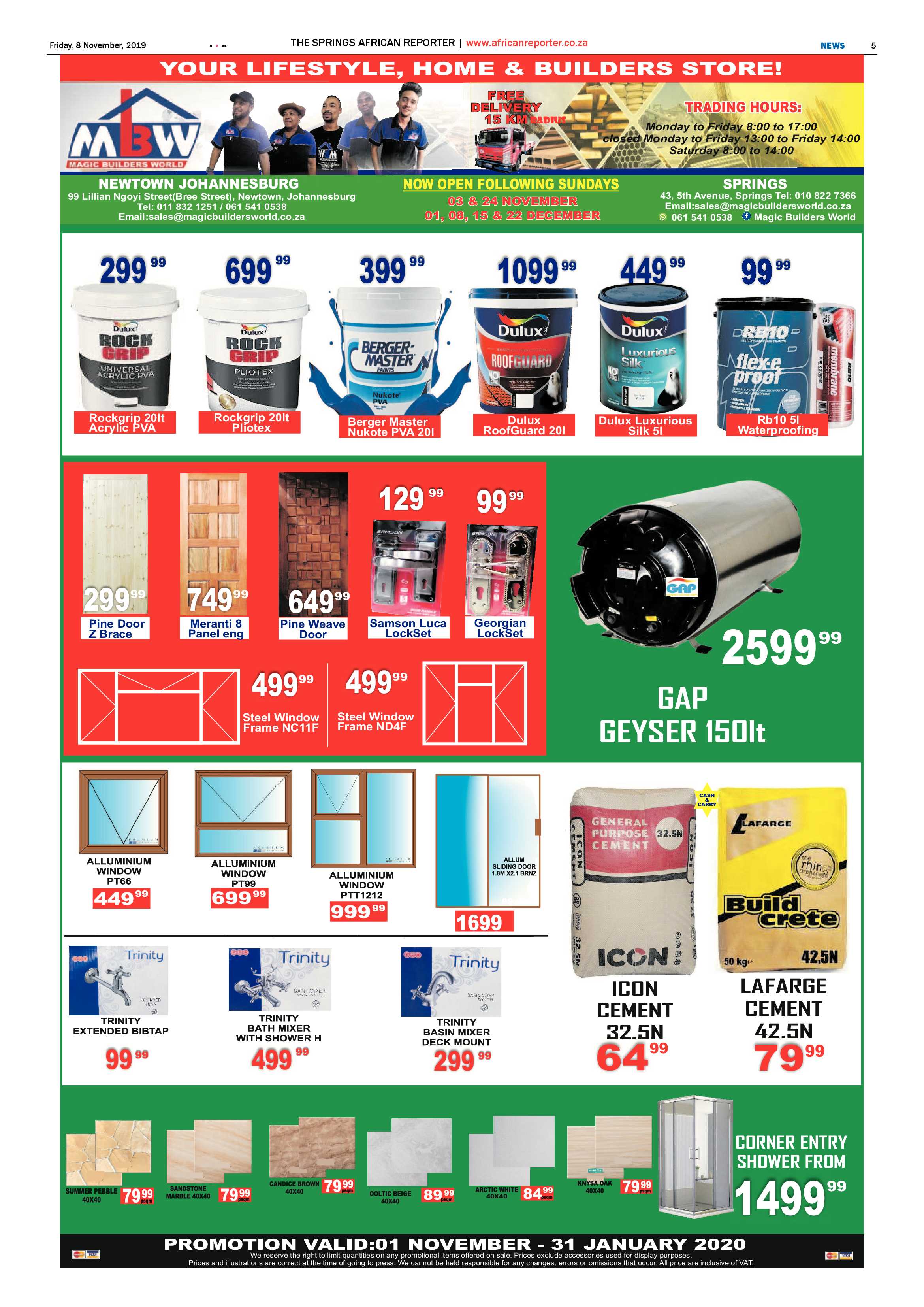 African Reporter 08 November 2019 page 5