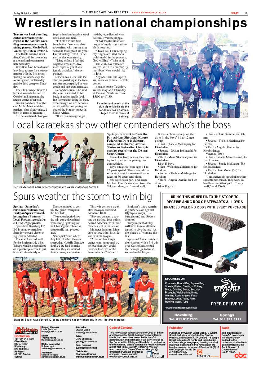 African Reporter 08 October 2021 page 11