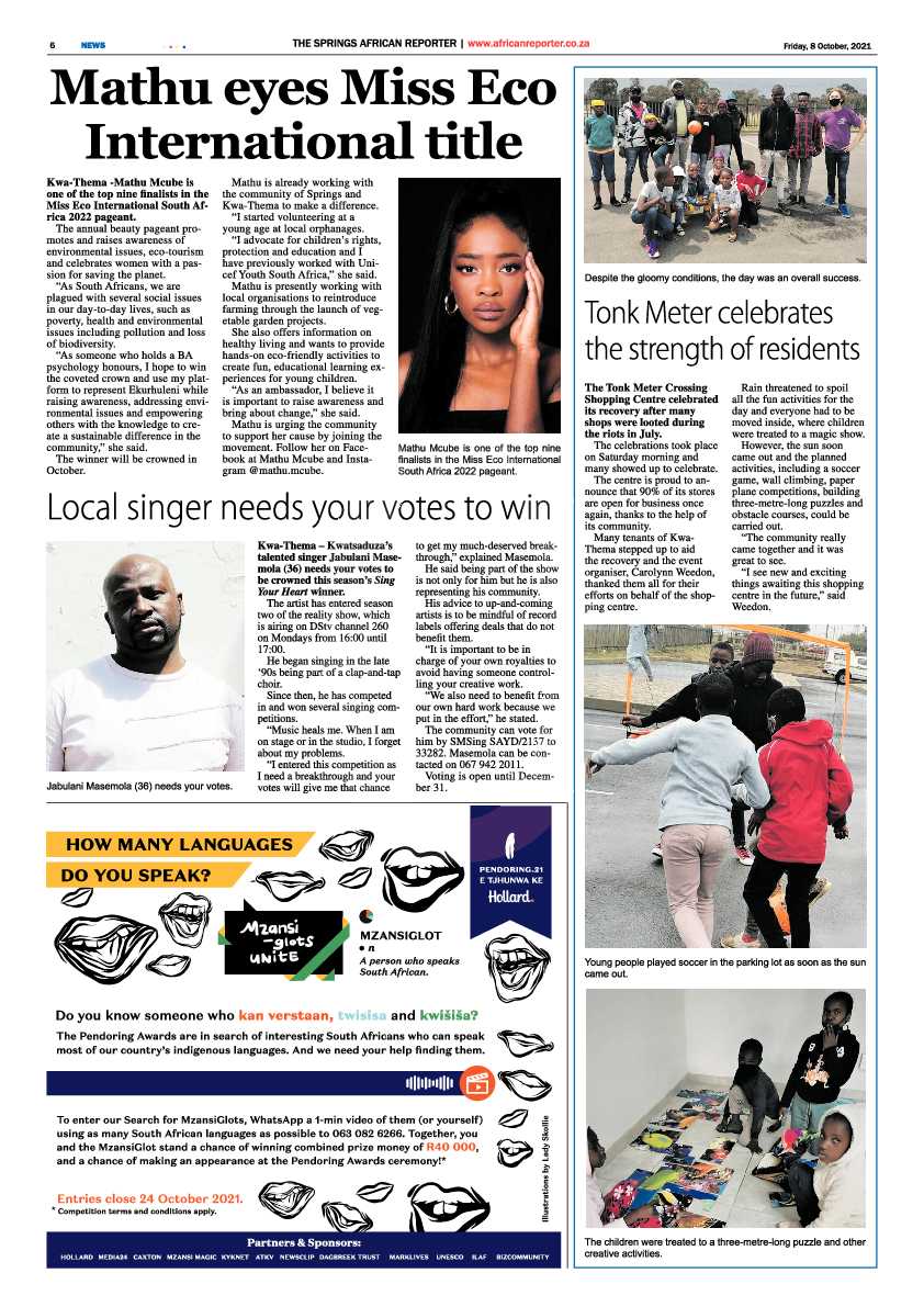 African Reporter 08 October 2021 page 17