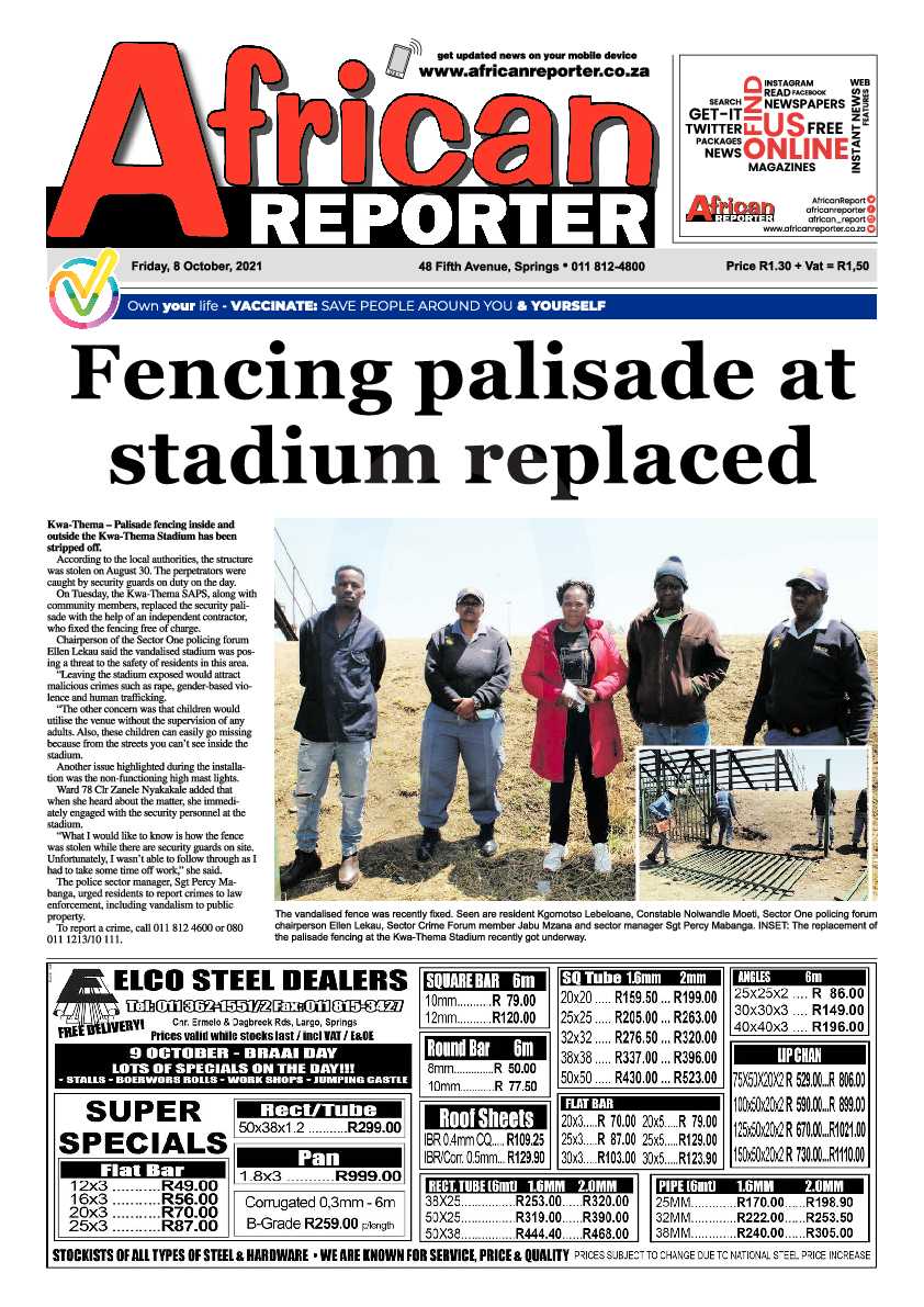 African Reporter 08 October 2021 page 2