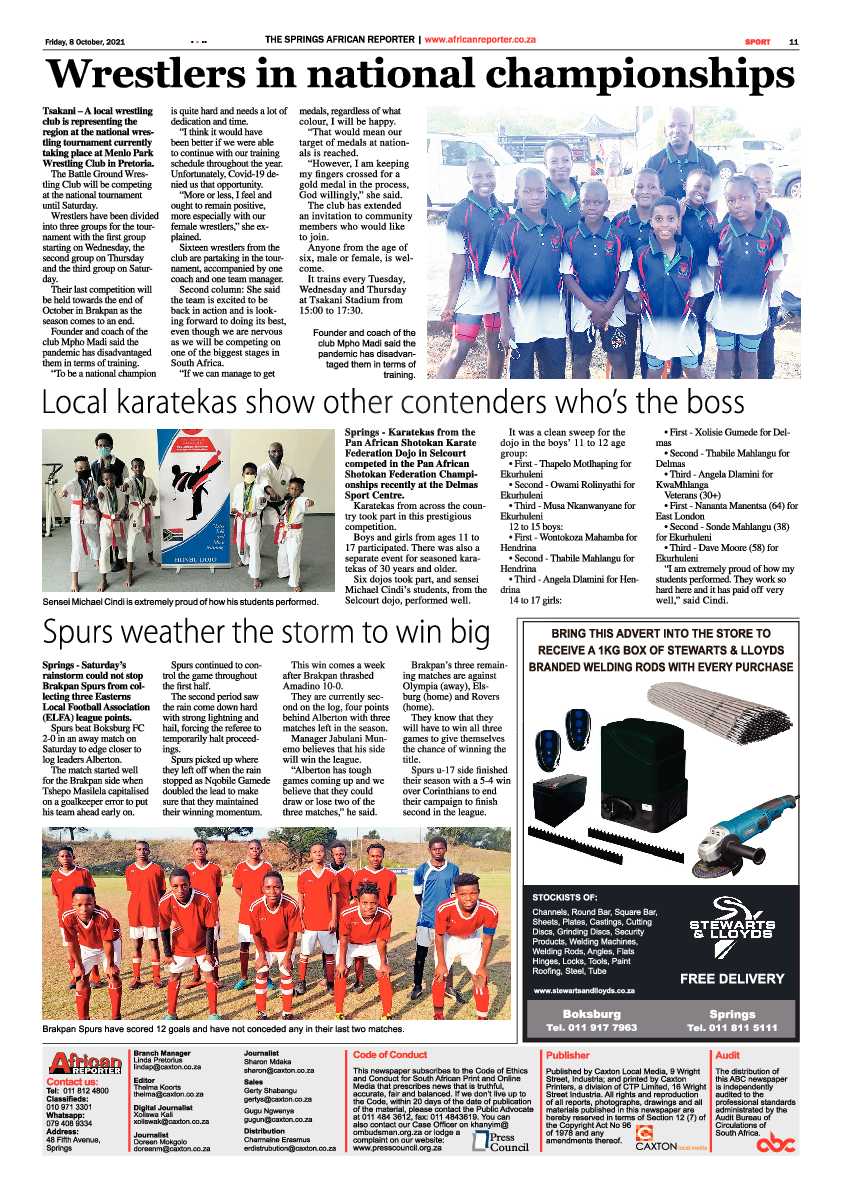 African Reporter 08 October 2021 page 21
