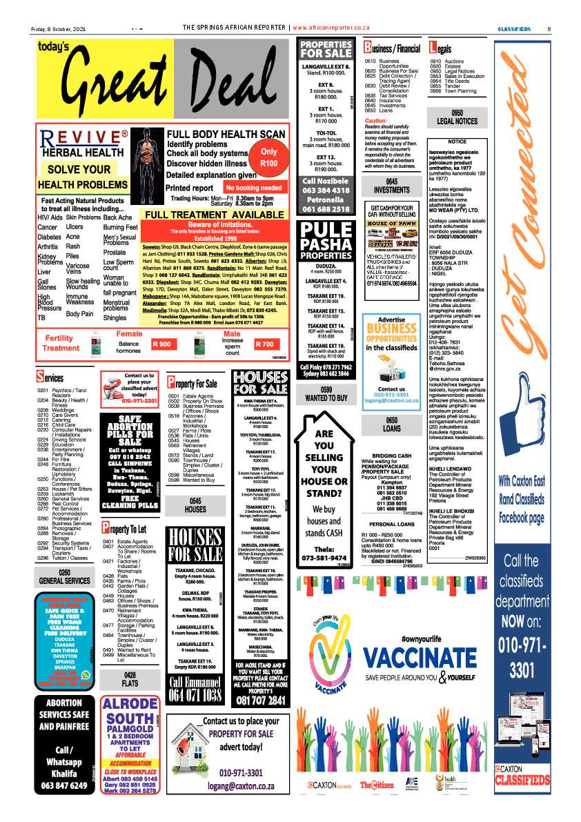 African Reporter 08 October 2021 page 9