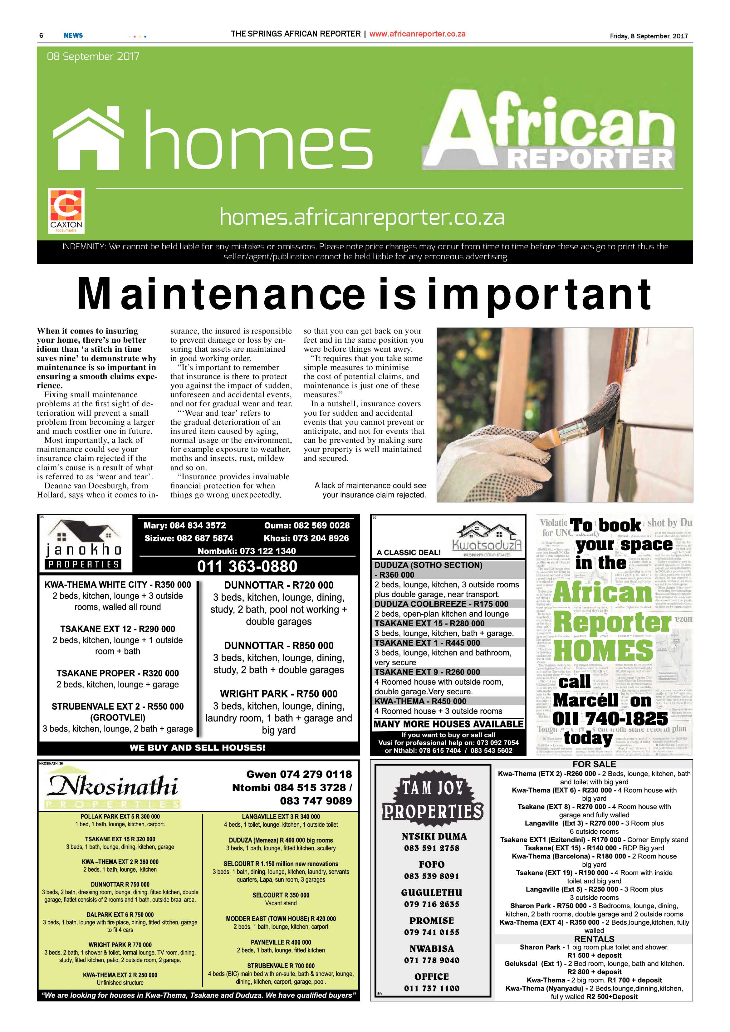 African Reporter 08 September 2017 page 6