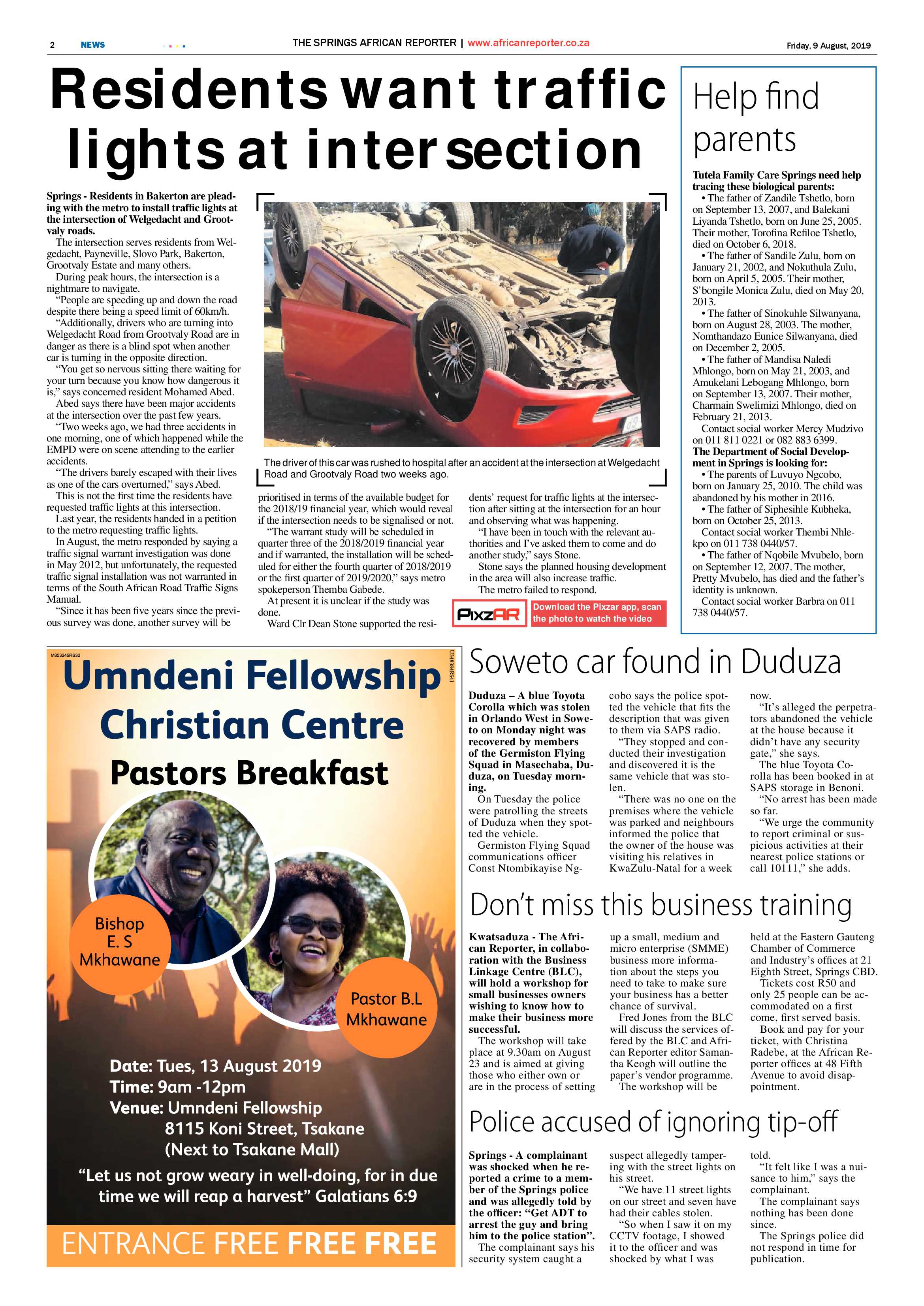 African Reporter 09 August 2019 page 2