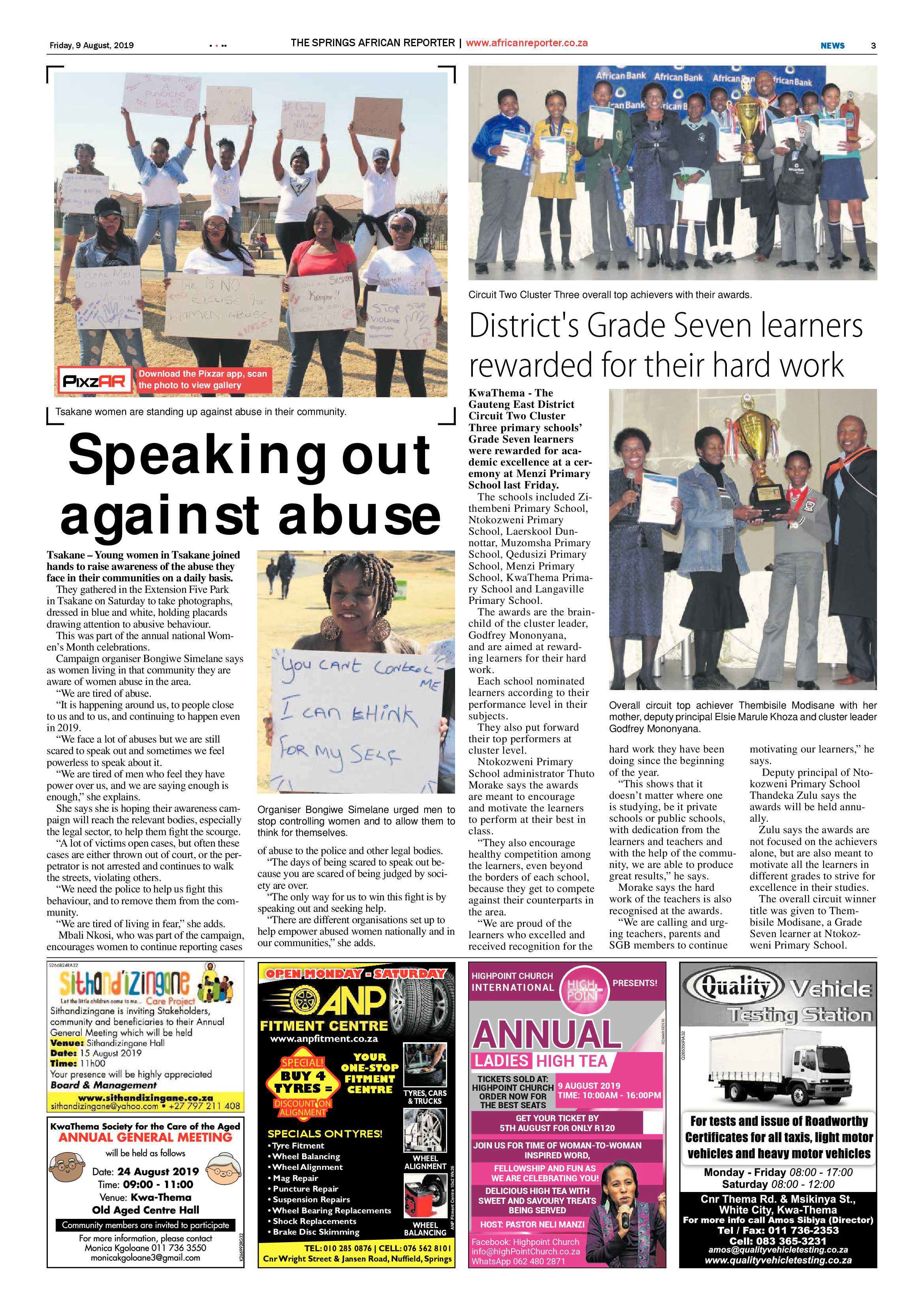 African Reporter 09 August 2019 page 3