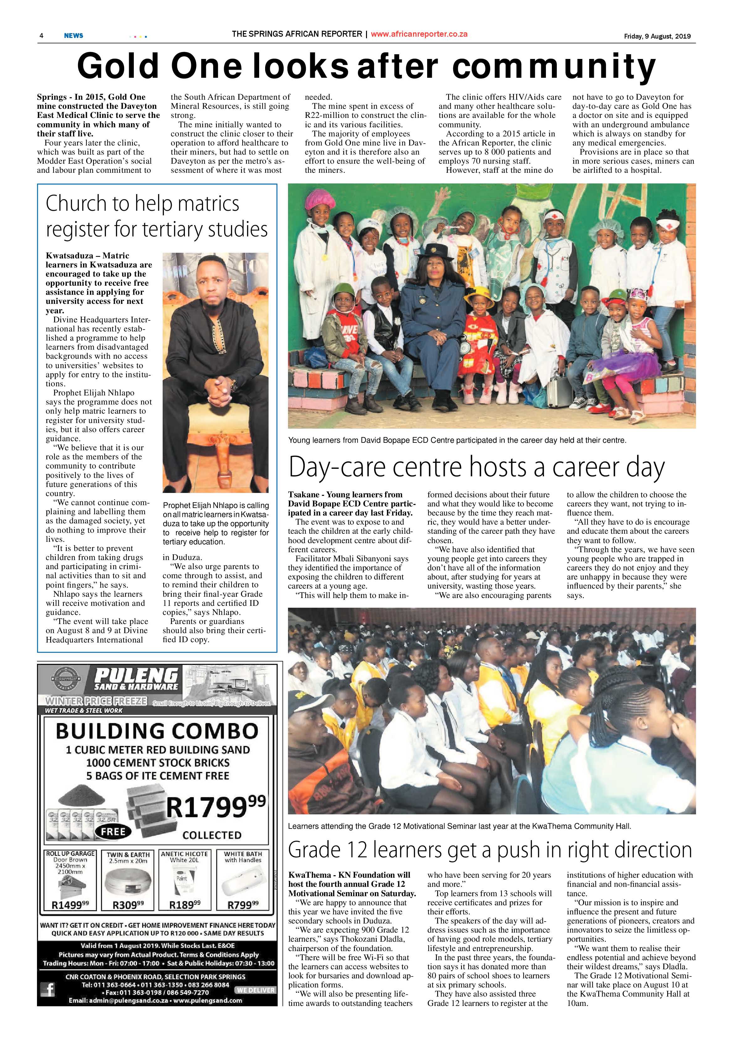 African Reporter 09 August 2019 page 4