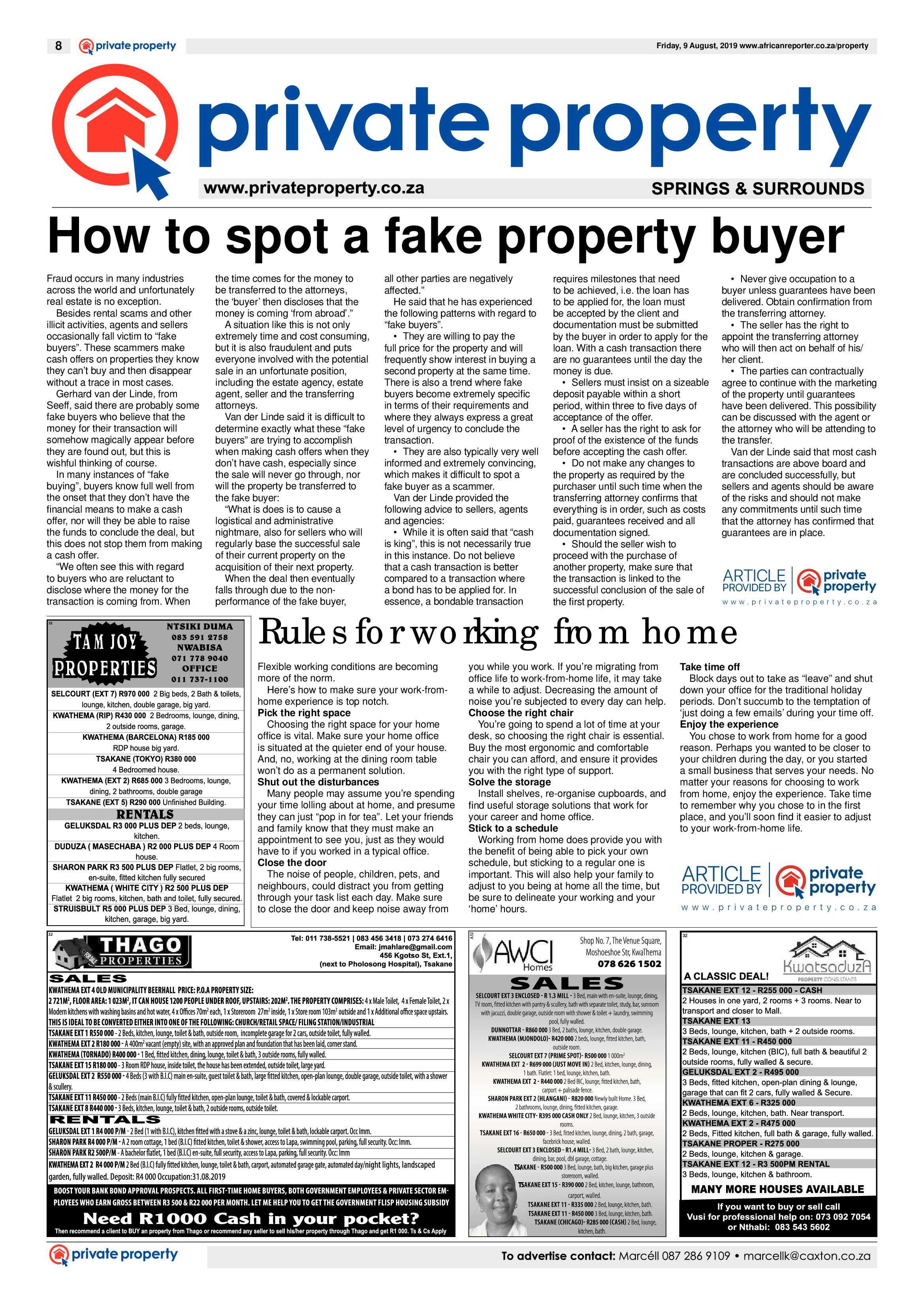 African Reporter 09 August 2019 page 8