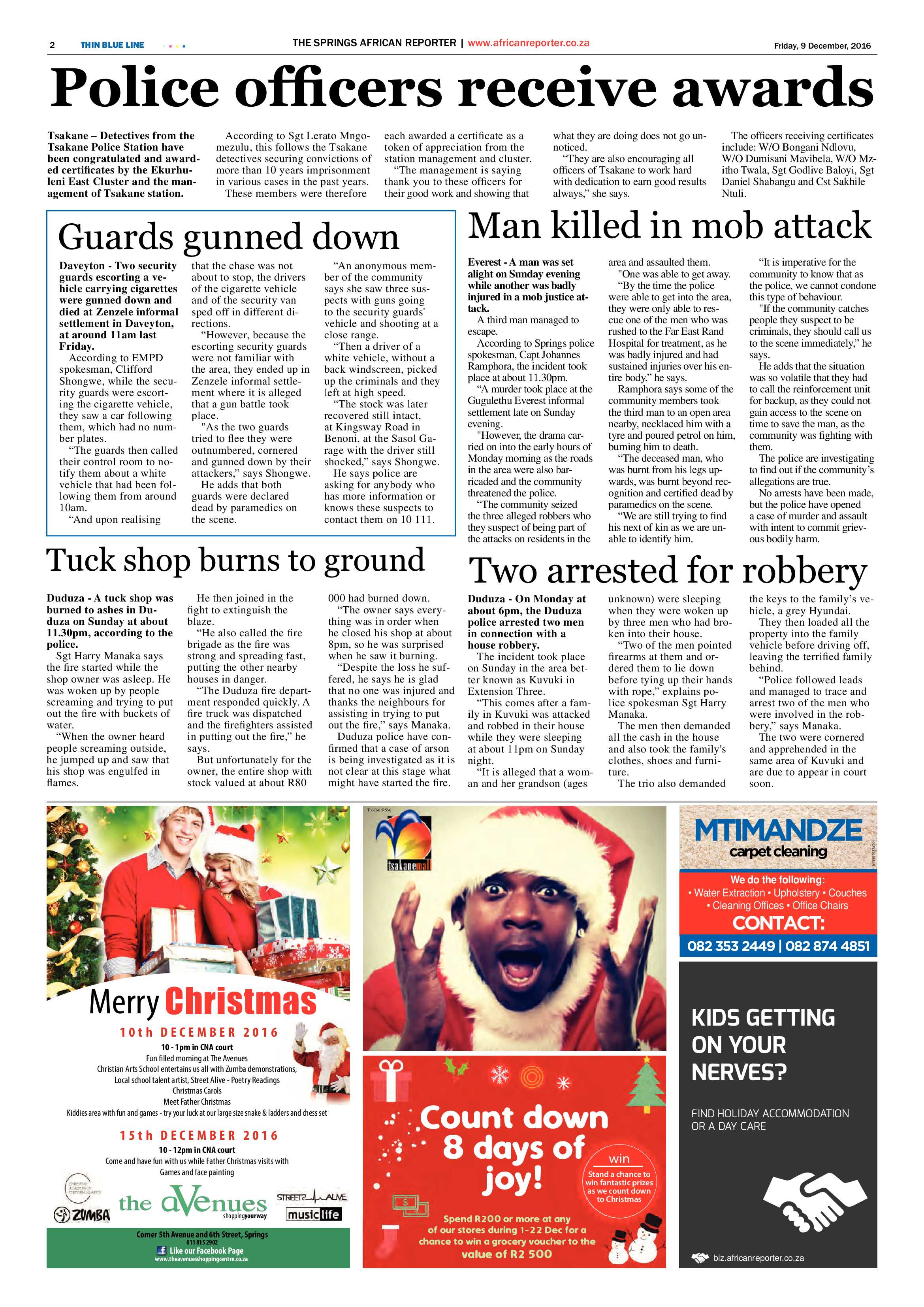 African Reporter 09 December 2016 page 2