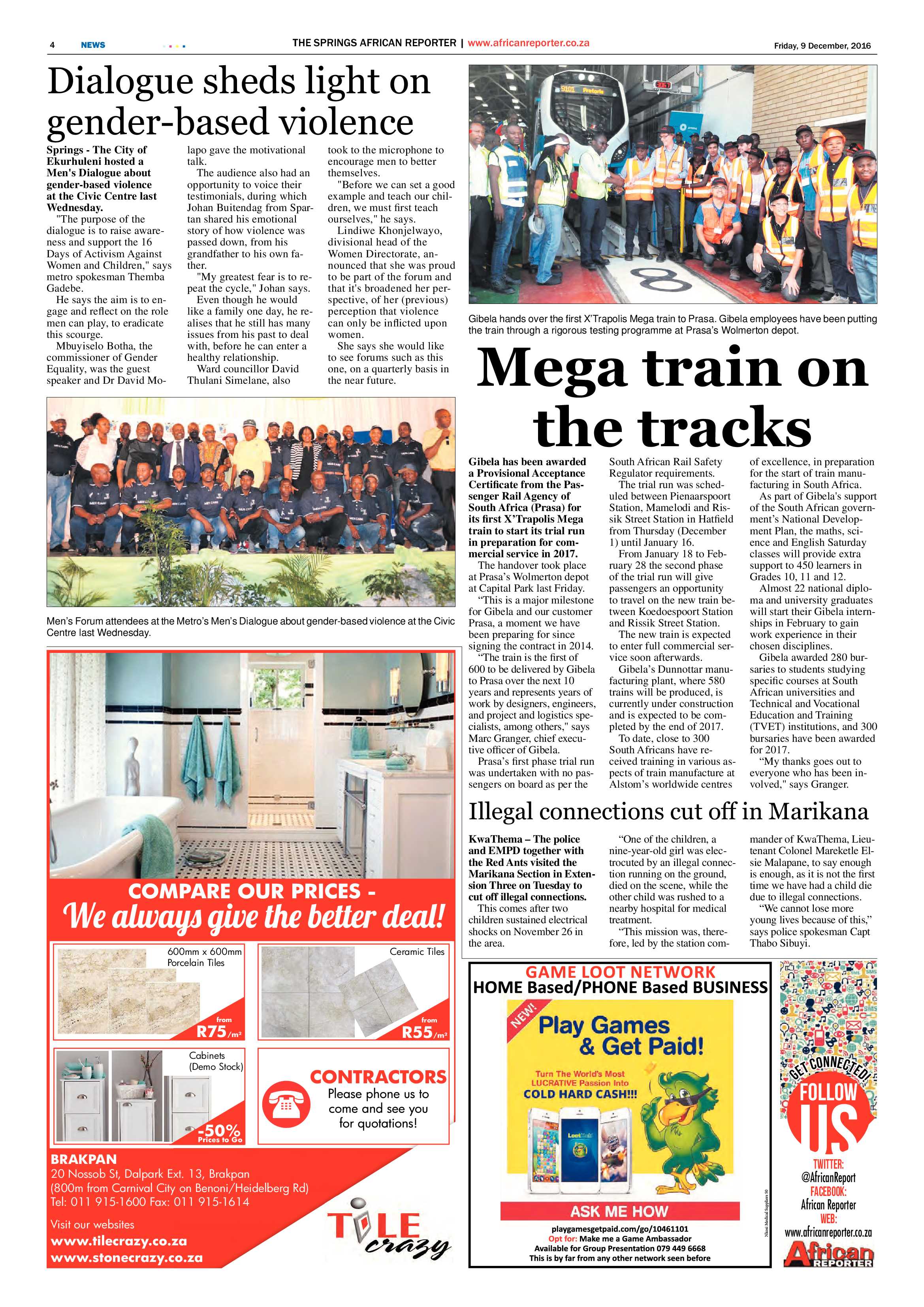 African Reporter 09 December 2016 page 4