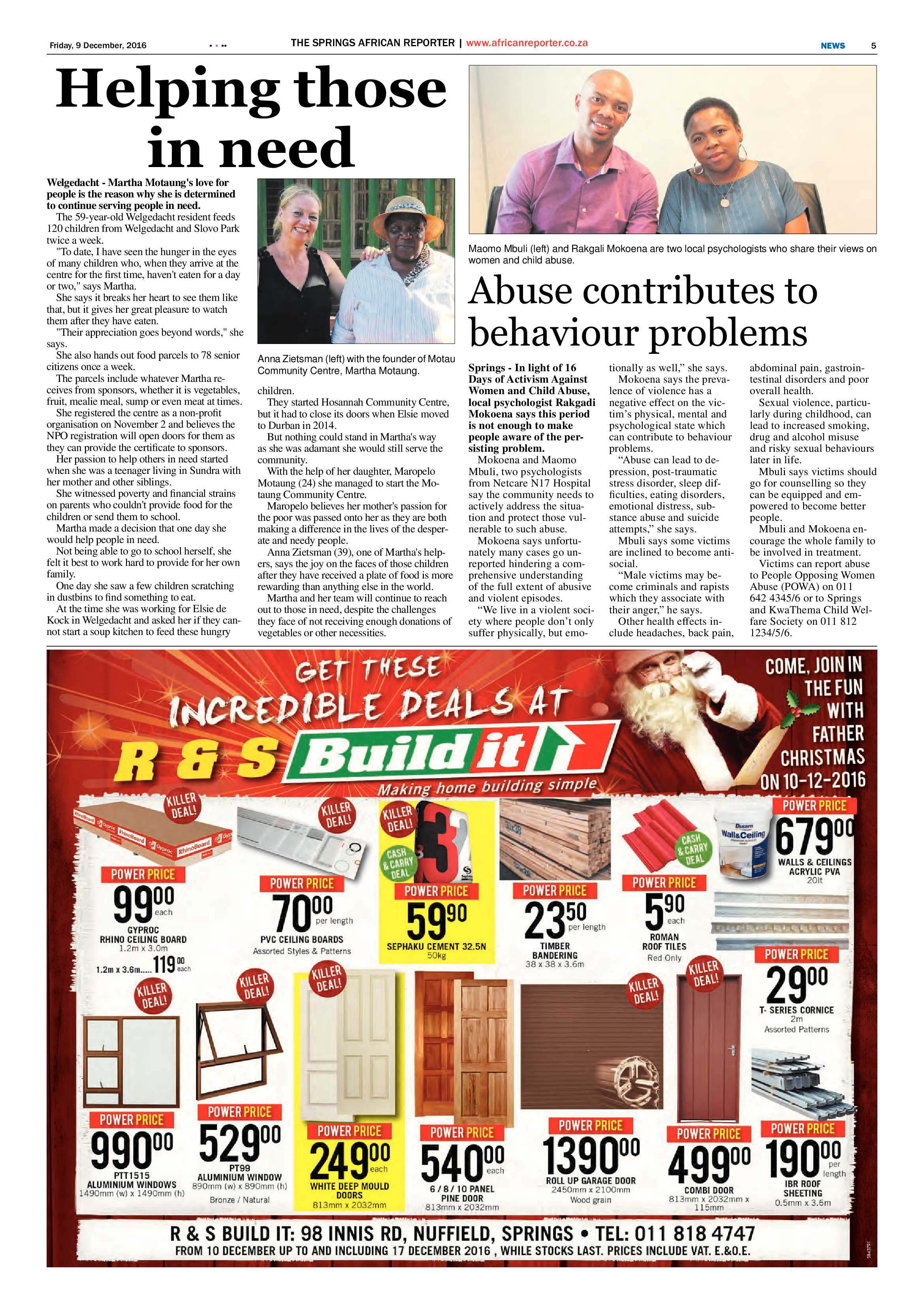 African Reporter 09 December 2016 page 5