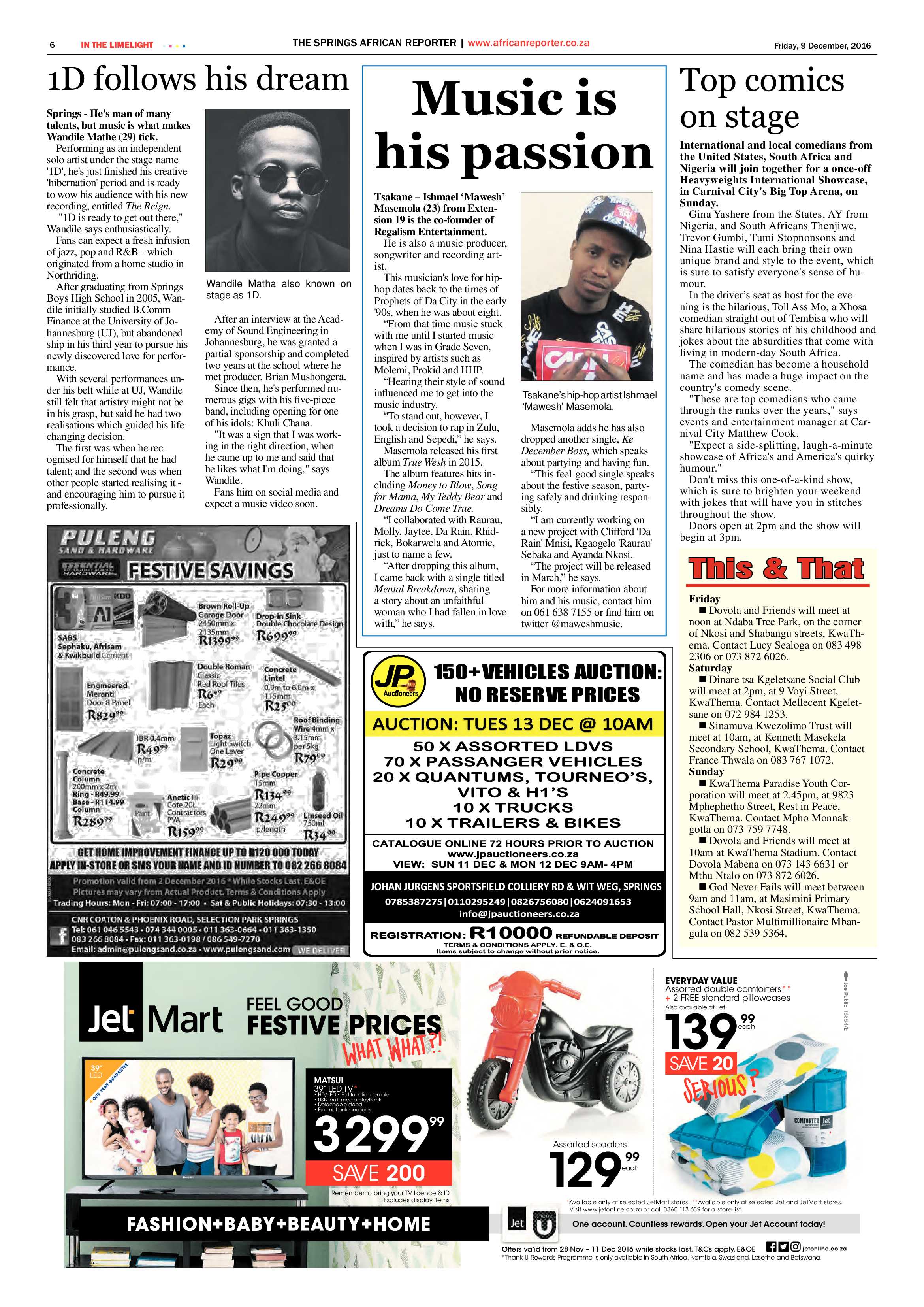African Reporter 09 December 2016 page 6