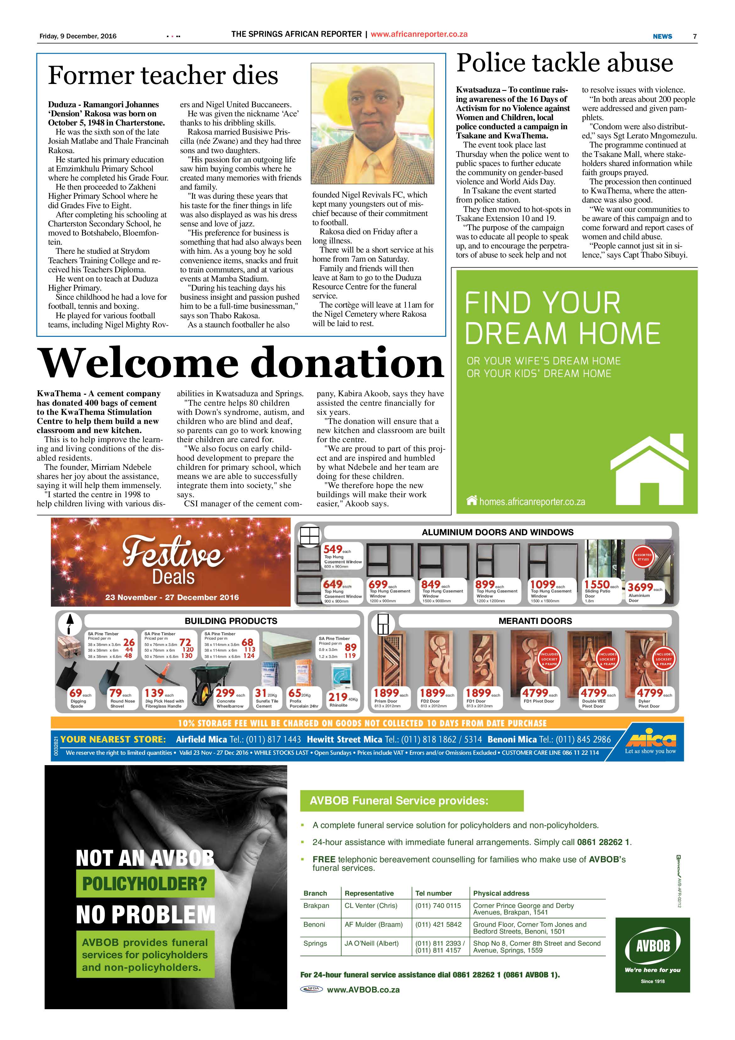 African Reporter 09 December 2016 page 7