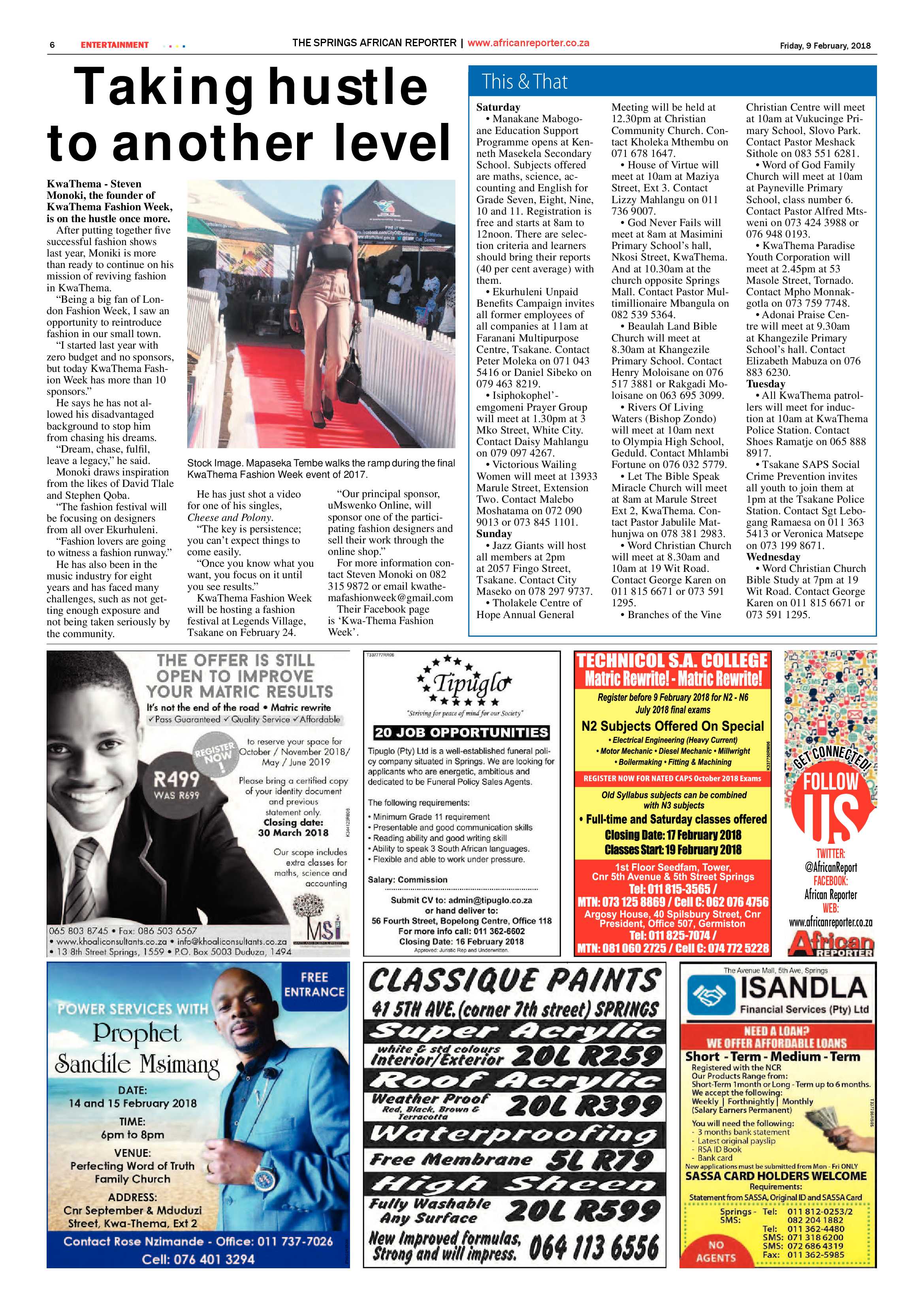 African Reporter 09 February 2018 page 6