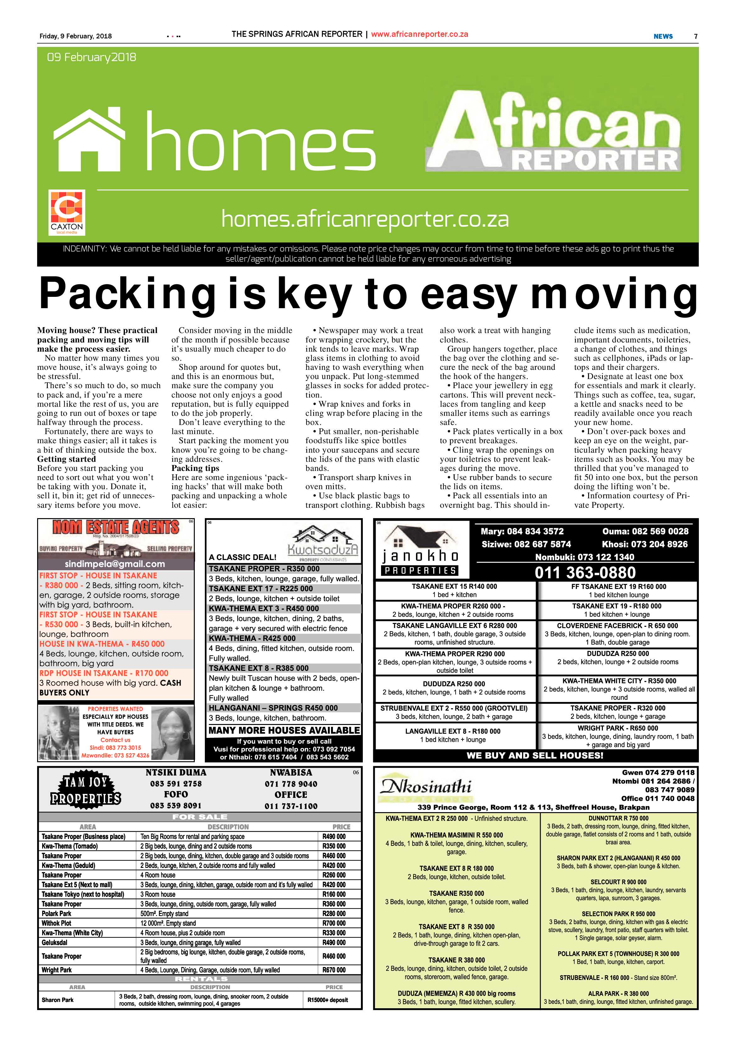 African Reporter 09 February 2018 page 7
