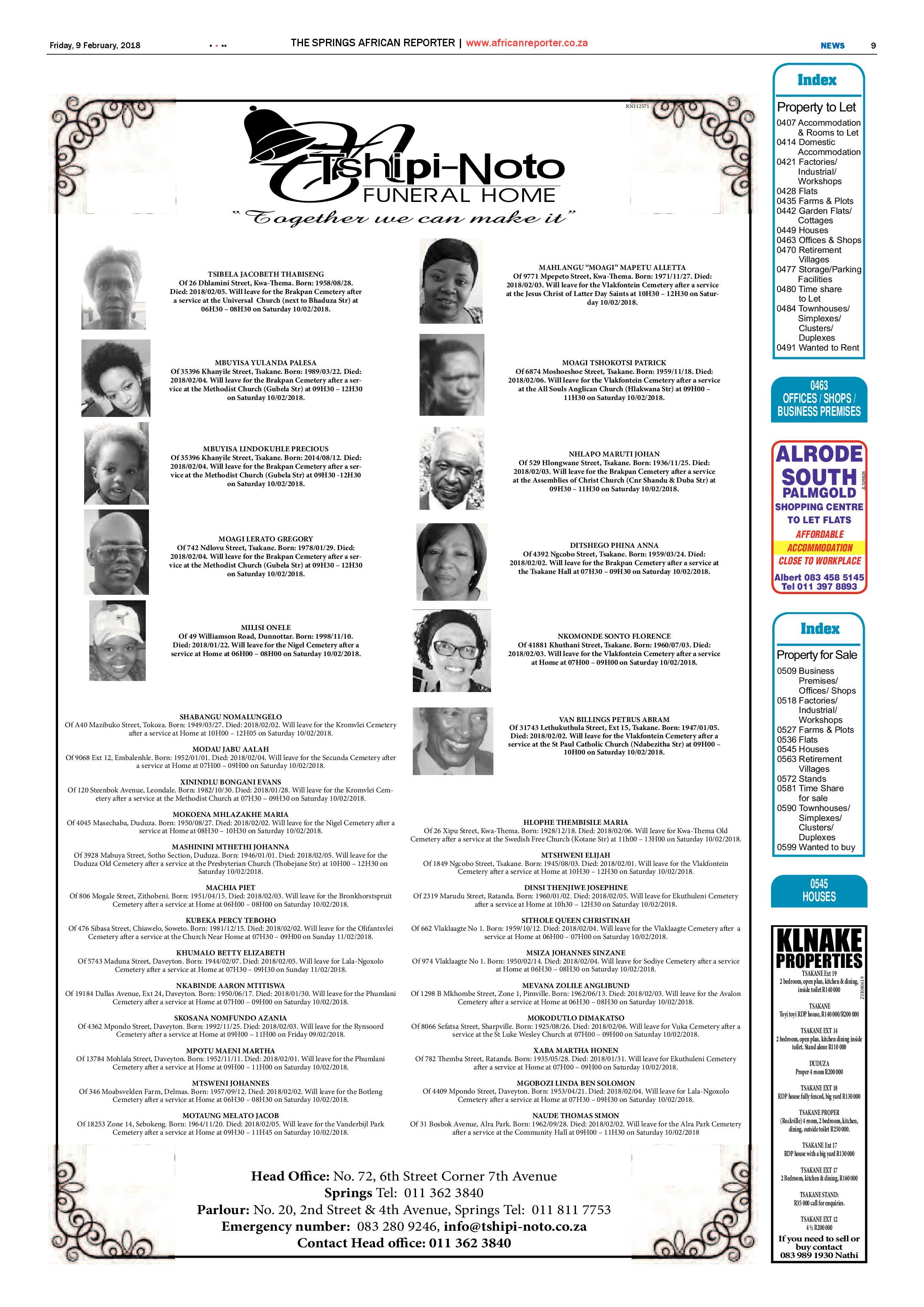 African Reporter 09 February 2018 page 9
